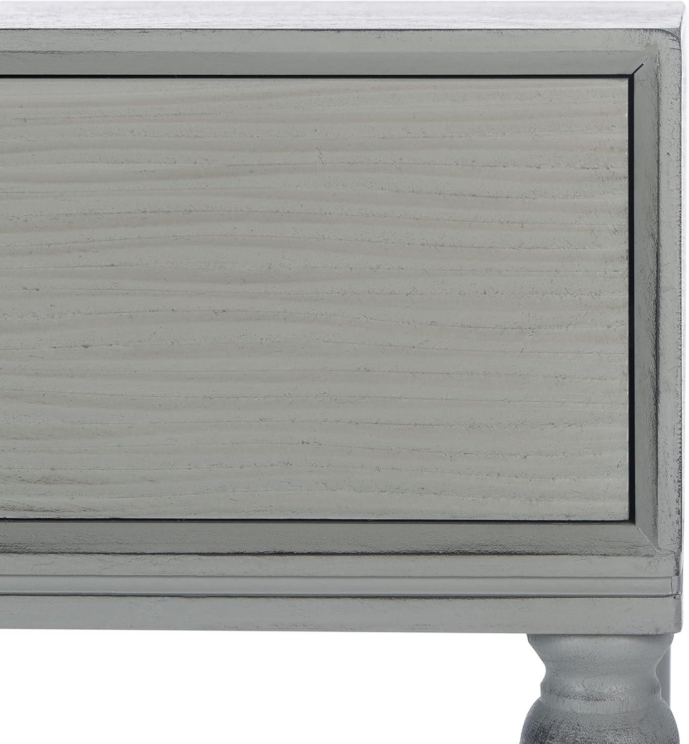 image:imageSafavieh Home Collection Aliyah Greige 2Drawer Console TableDistressed Grey