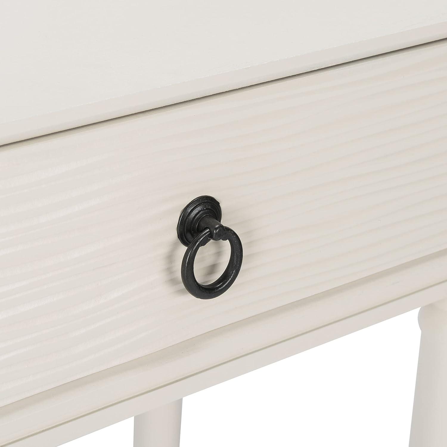 image:imageSafavieh Home Collection Aliyah Greige 2Drawer Console TableDistressed White
