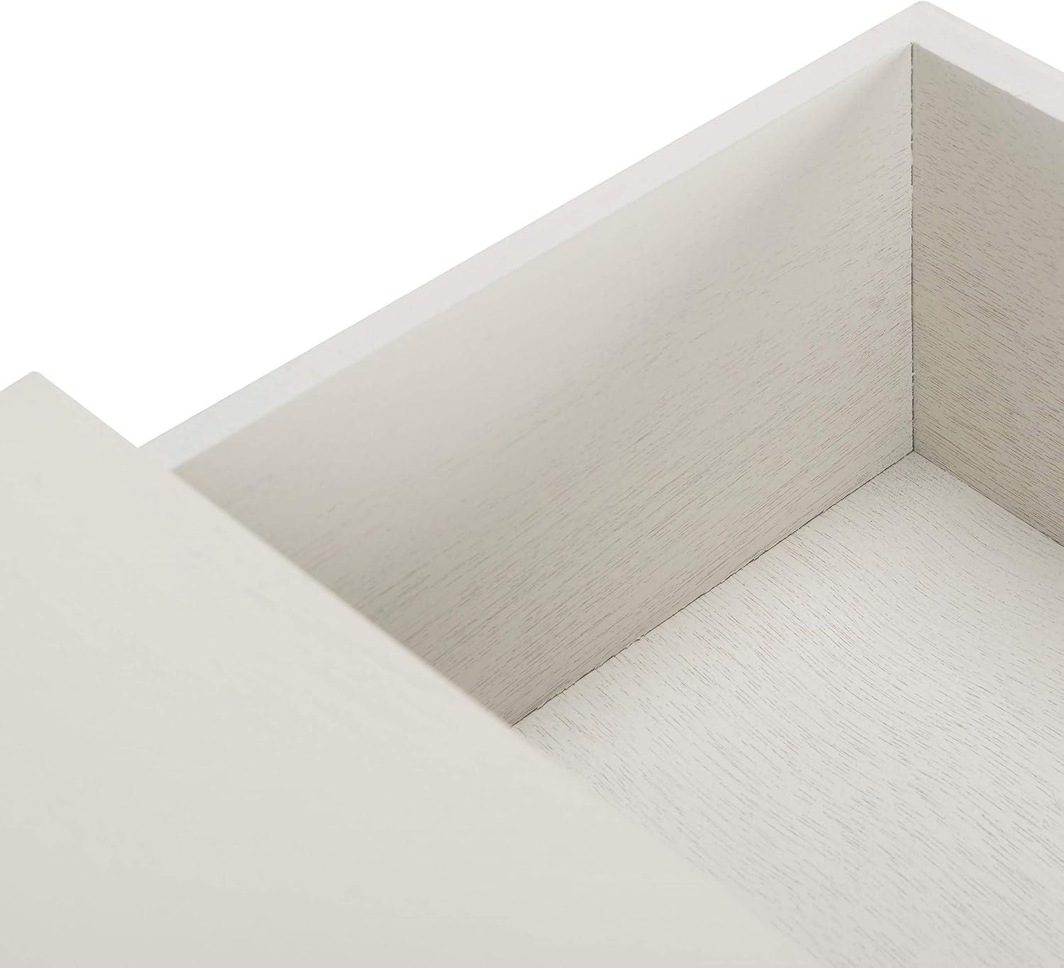 image:imageSafavieh Home Collection Aliyah Greige 2Drawer Console TableDistressed White