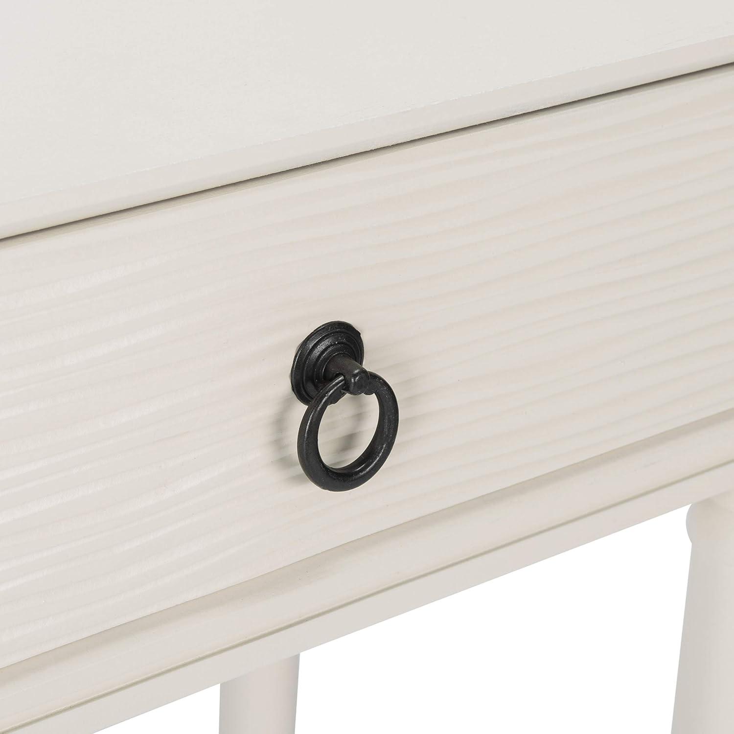 image:imageSafavieh Home Collection Aliyah Greige 2Drawer Console TableDistressed White