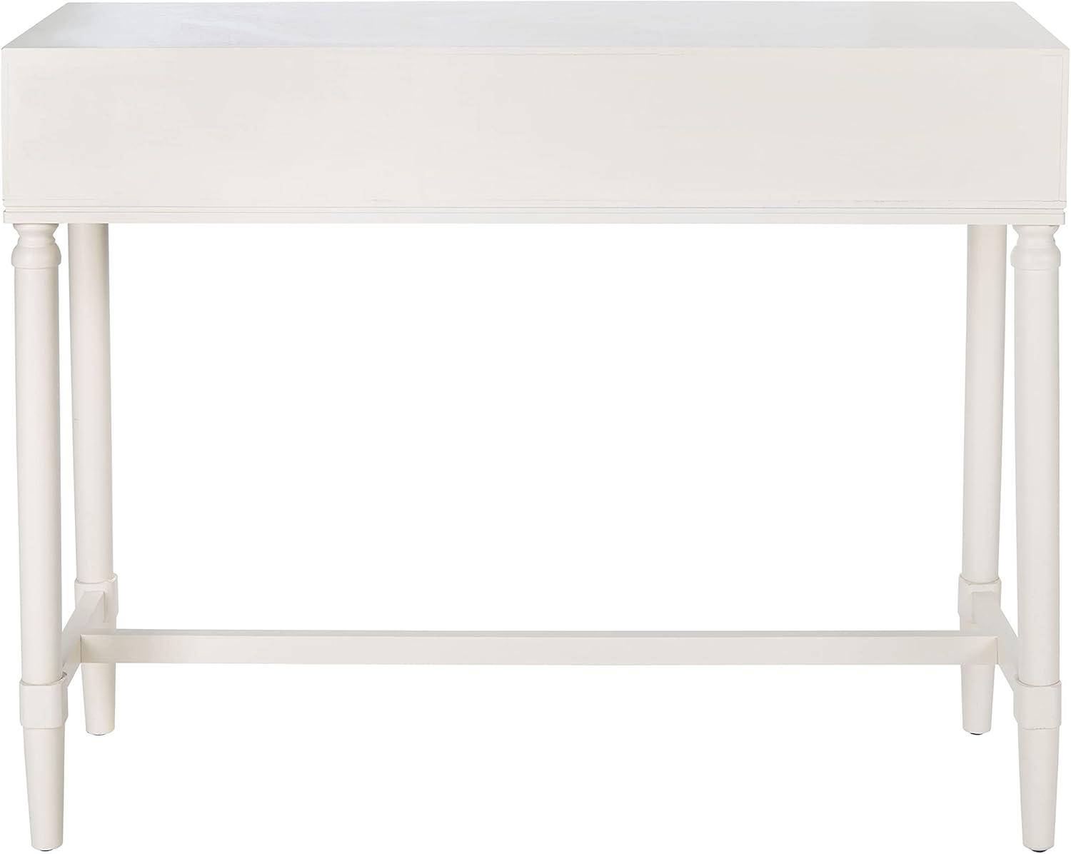 image:imageSafavieh Home Collection Aliyah Greige 2Drawer Console TableDistressed White