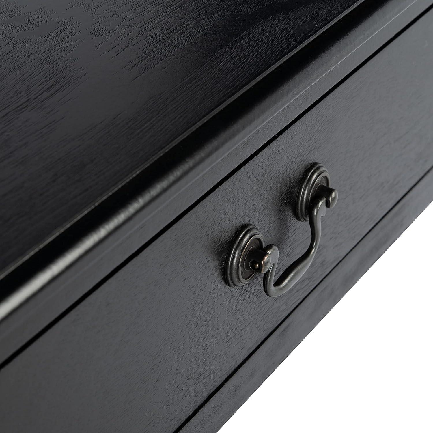 image:imageSafavieh Home Collection Athena Distressed White 2Drawer Console TableBlack