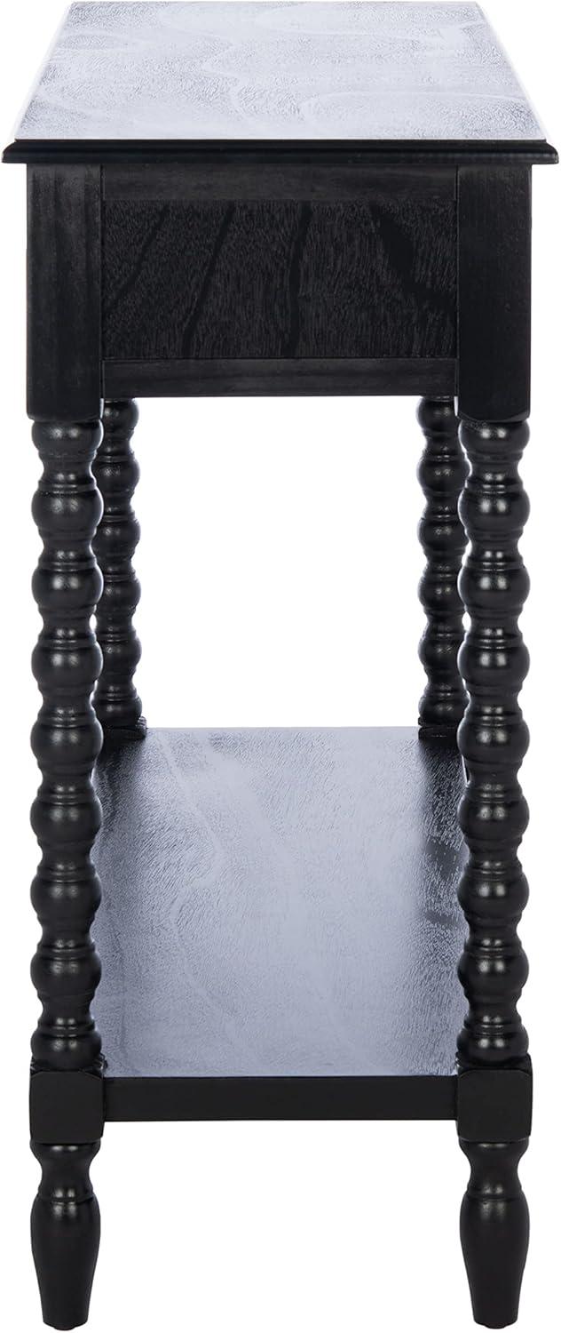 image:imageSafavieh Home Collection Athena Distressed White 2Drawer Console TableBlack