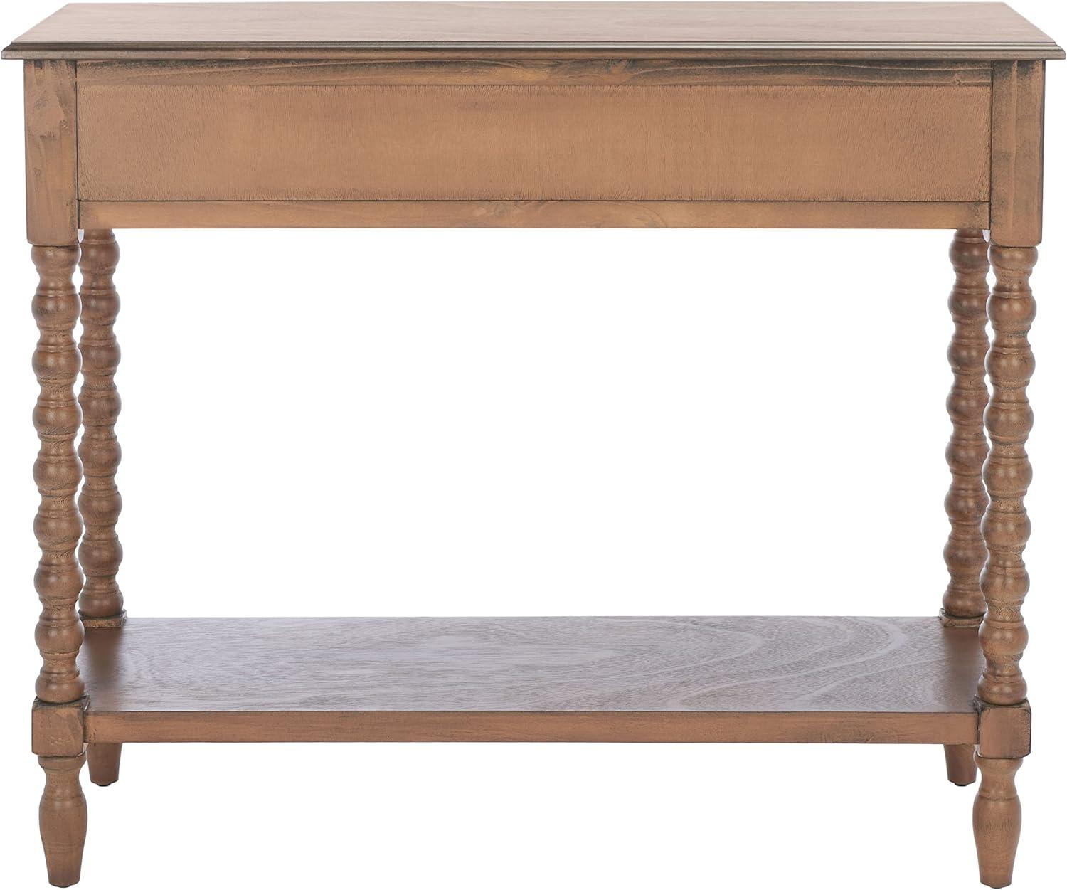 image:imageSafavieh Home Collection Athena Distressed White 2Drawer Console TableBrown