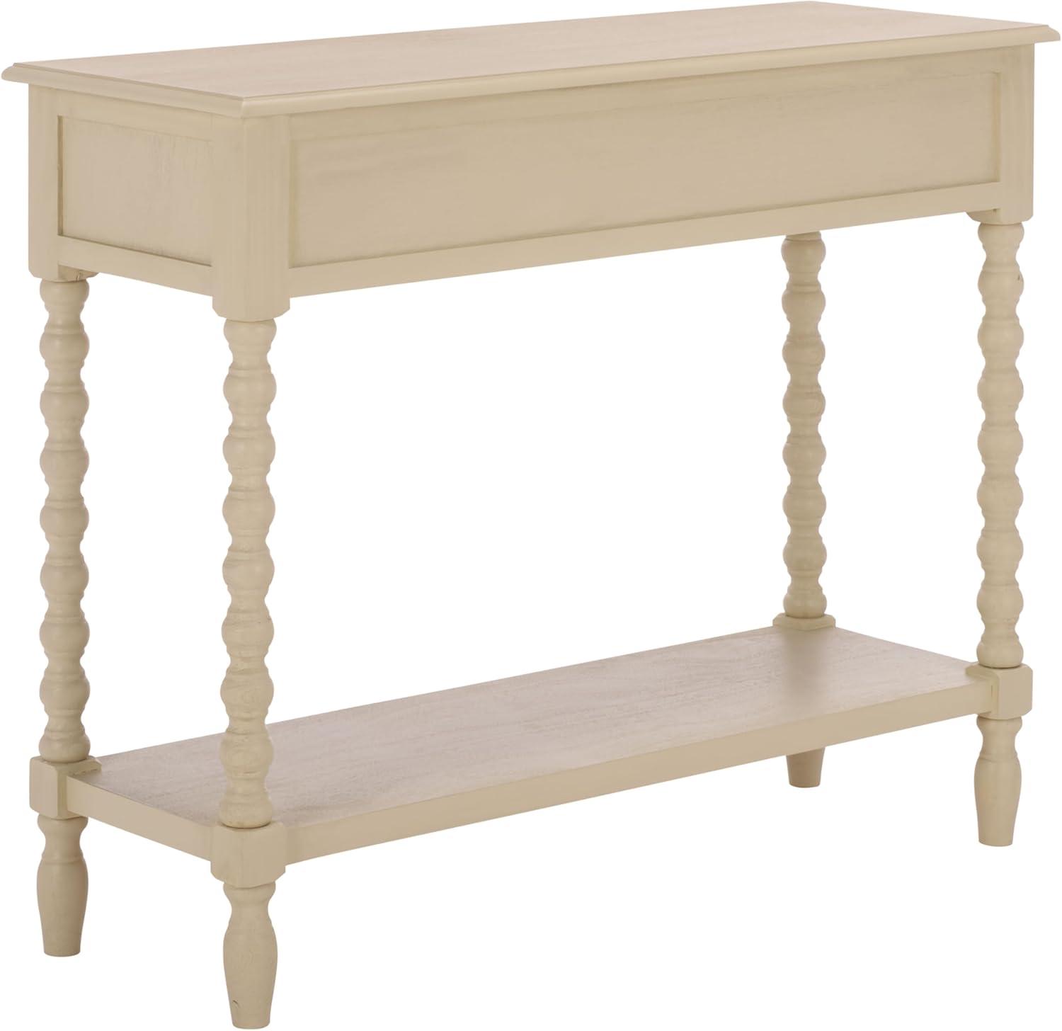 image:imageSafavieh Home Collection Athena Distressed White 2Drawer Console TableSand