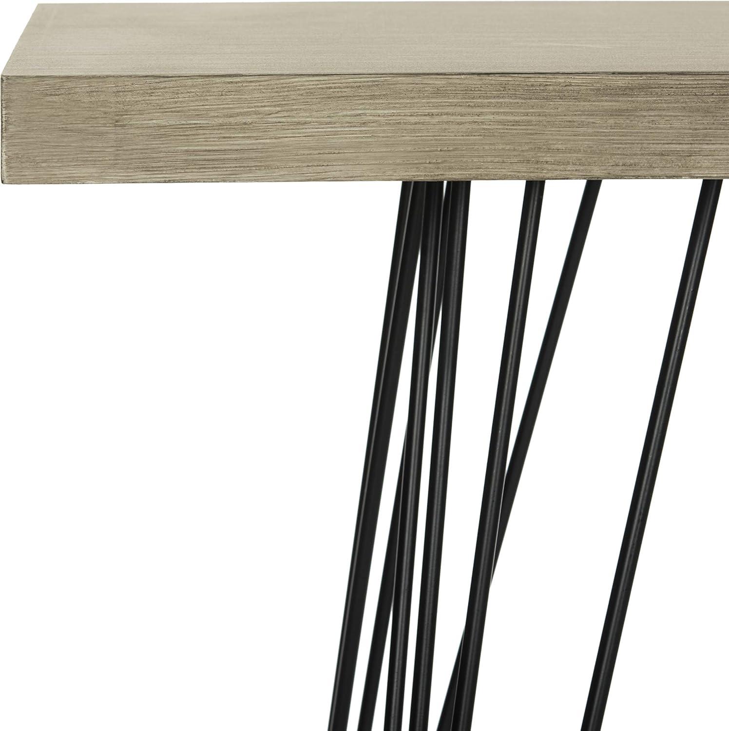 image:imageSafavieh Home Collection Etro Retro MidCentury Light Oak and Black Wood Console
