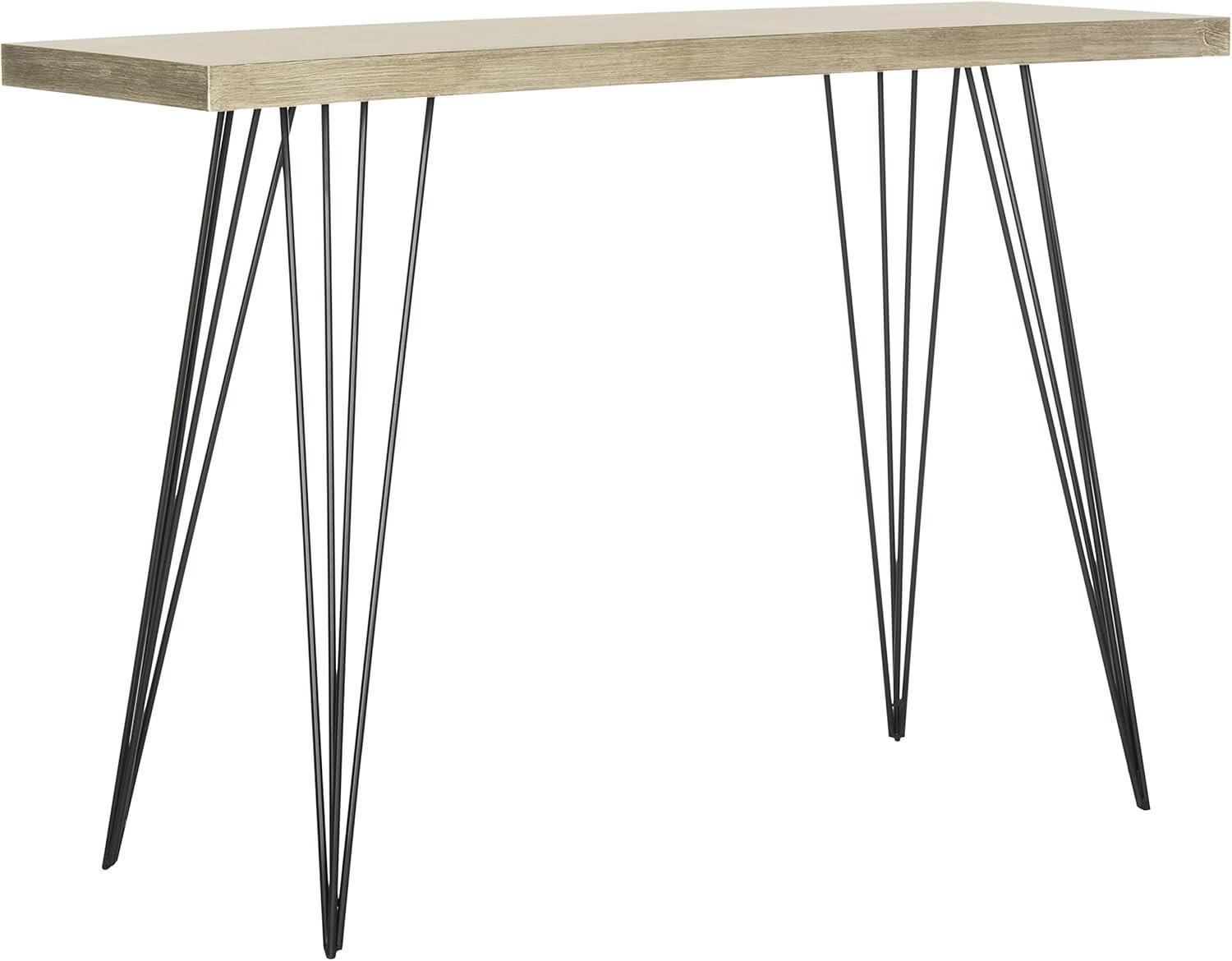 image:imageSafavieh Home Collection Etro Retro MidCentury Light Oak and Black Wood Console