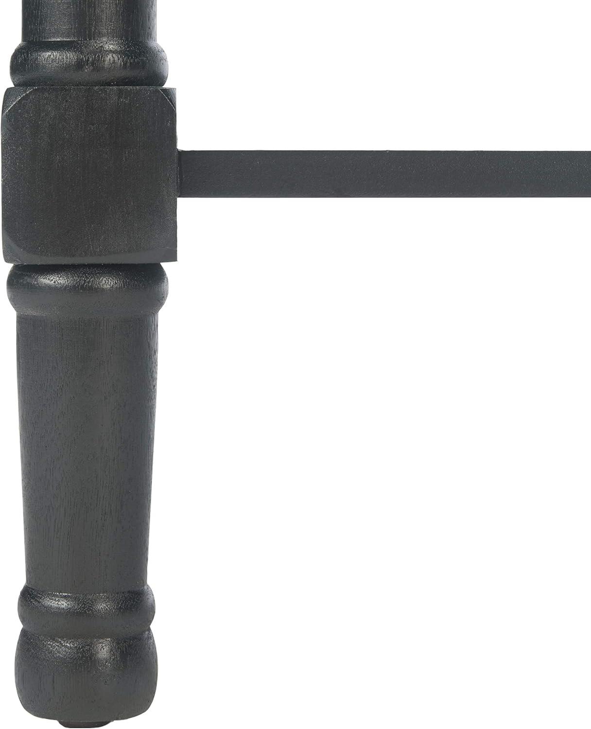 image:imageSafavieh Home Collection Haines Greige 4Drawer Bottom Shelf Console TableBlack