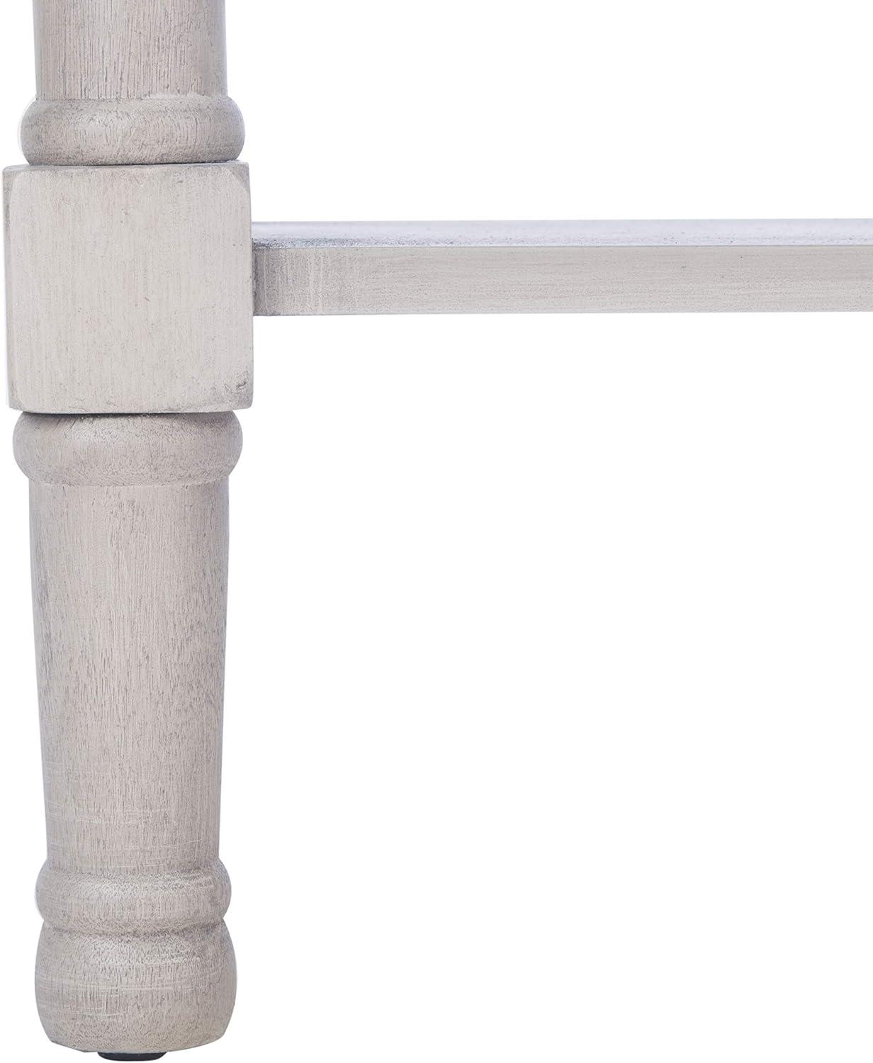 image:imageSafavieh Home Collection Haines Greige 4Drawer Bottom Shelf Console TableGreige