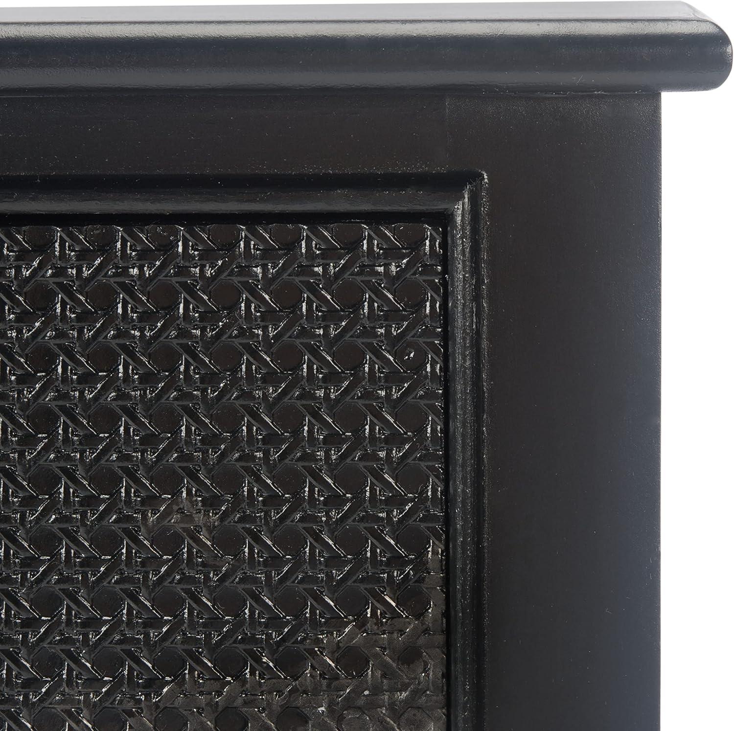 image:imageSafavieh Home Collection Haines White 2Drawer Bottom Shelf Console TableBlack