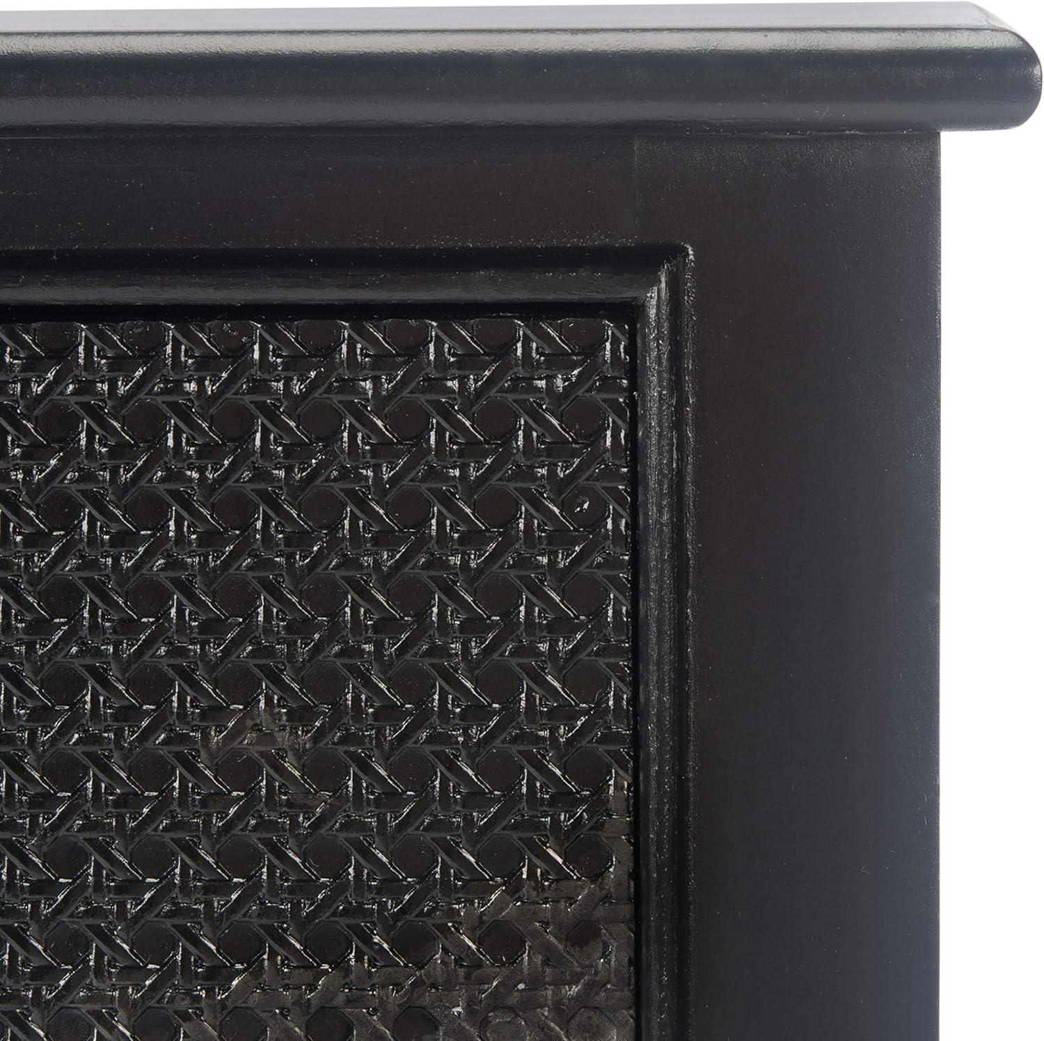 image:imageSafavieh Home Collection Haines White 2Drawer Bottom Shelf Console TableBlack