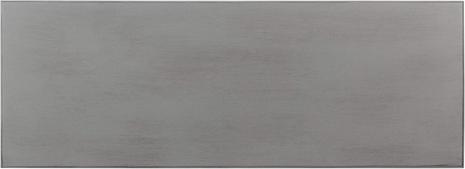 image:imageSafavieh Home Collection Haines White 2Drawer Bottom Shelf Console TableDistressed Grey