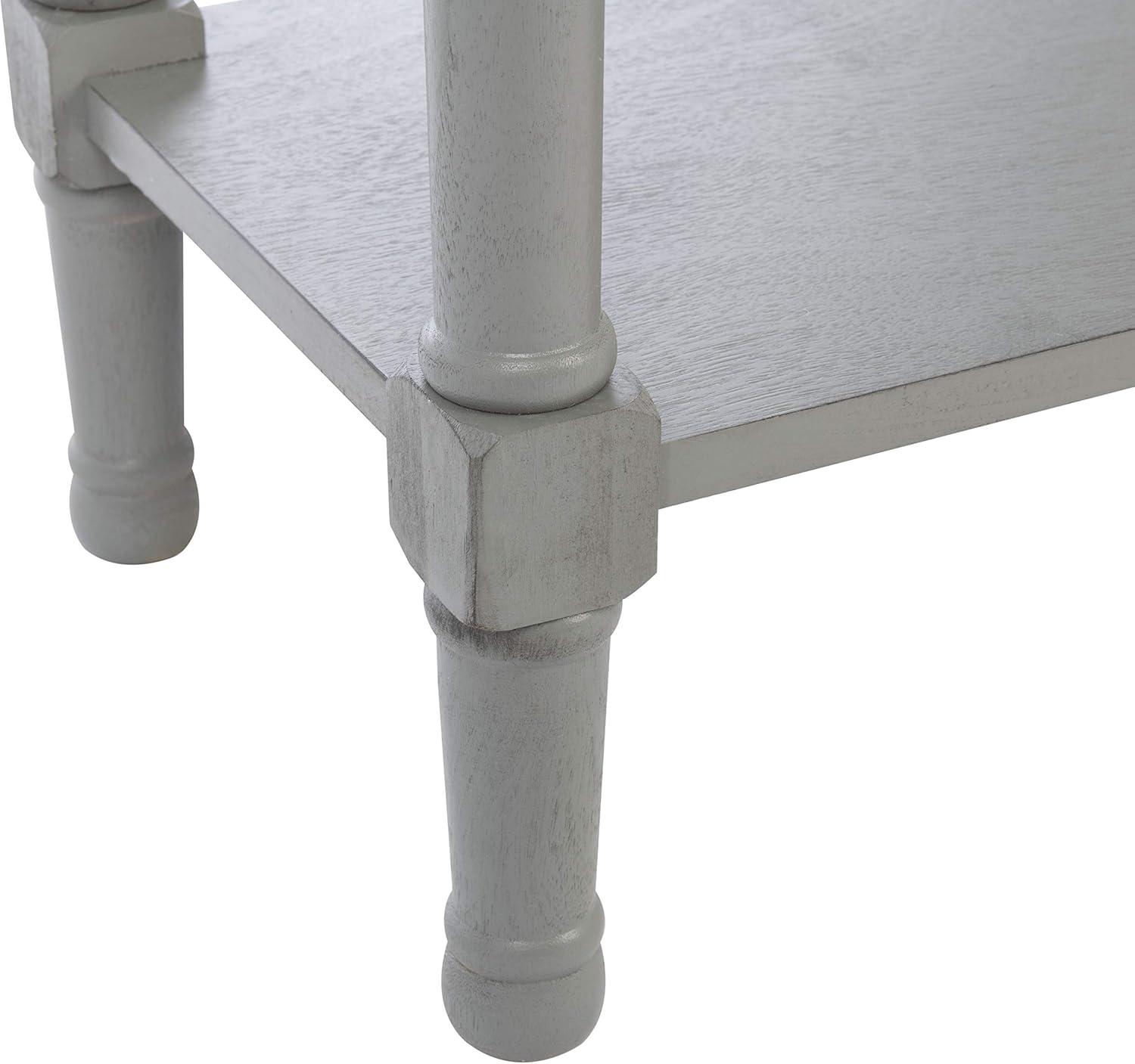 image:imageSafavieh Home Collection Haines White 2Drawer Bottom Shelf Console TableDistressed Grey