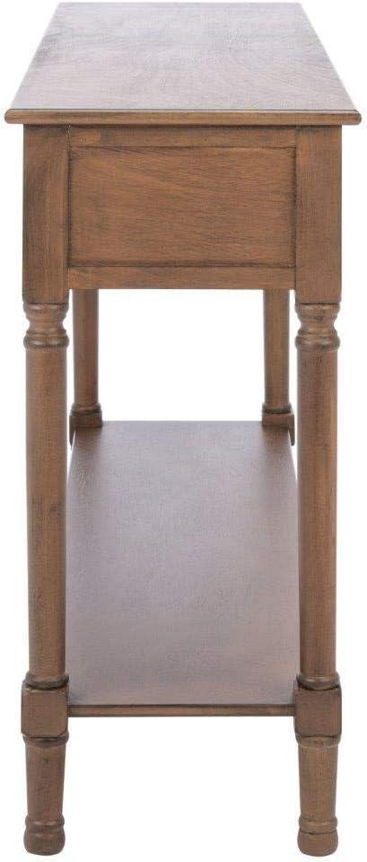 image:imageSafavieh Home Collection Landers Distressed 3Drawer Console Table CNS5711A Distrssed WhiteBrown