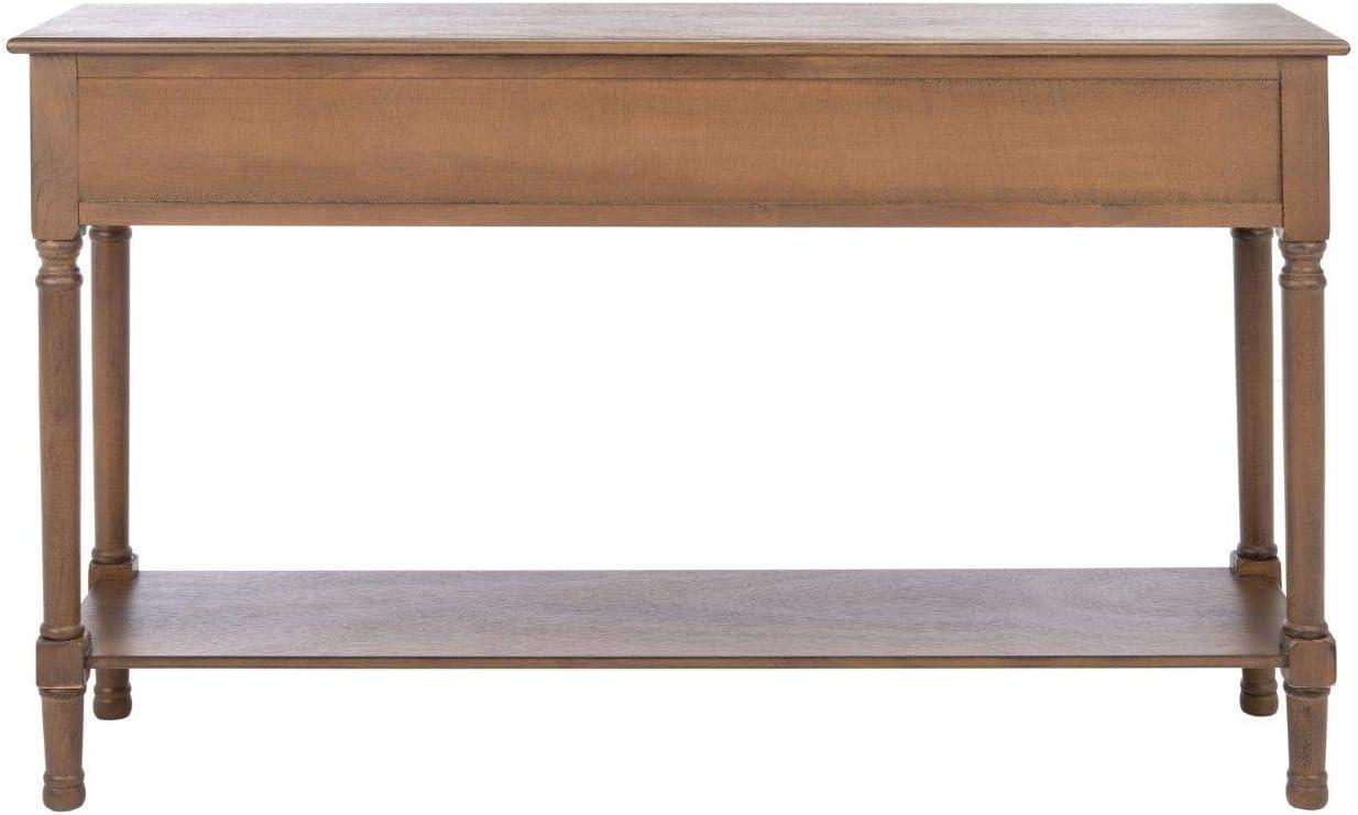 image:imageSafavieh Home Collection Landers Distressed 3Drawer Console Table CNS5711A Distrssed WhiteBrown