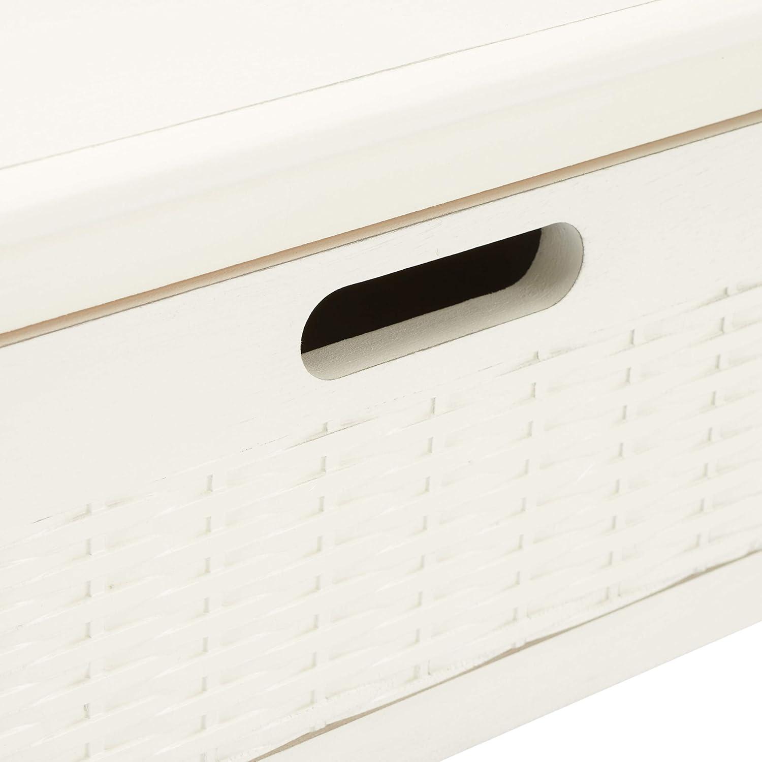 image:imageSafavieh Home Collection Landers Distressed 3Drawer Console Table CNS5711A Distrssed WhiteDistressed White