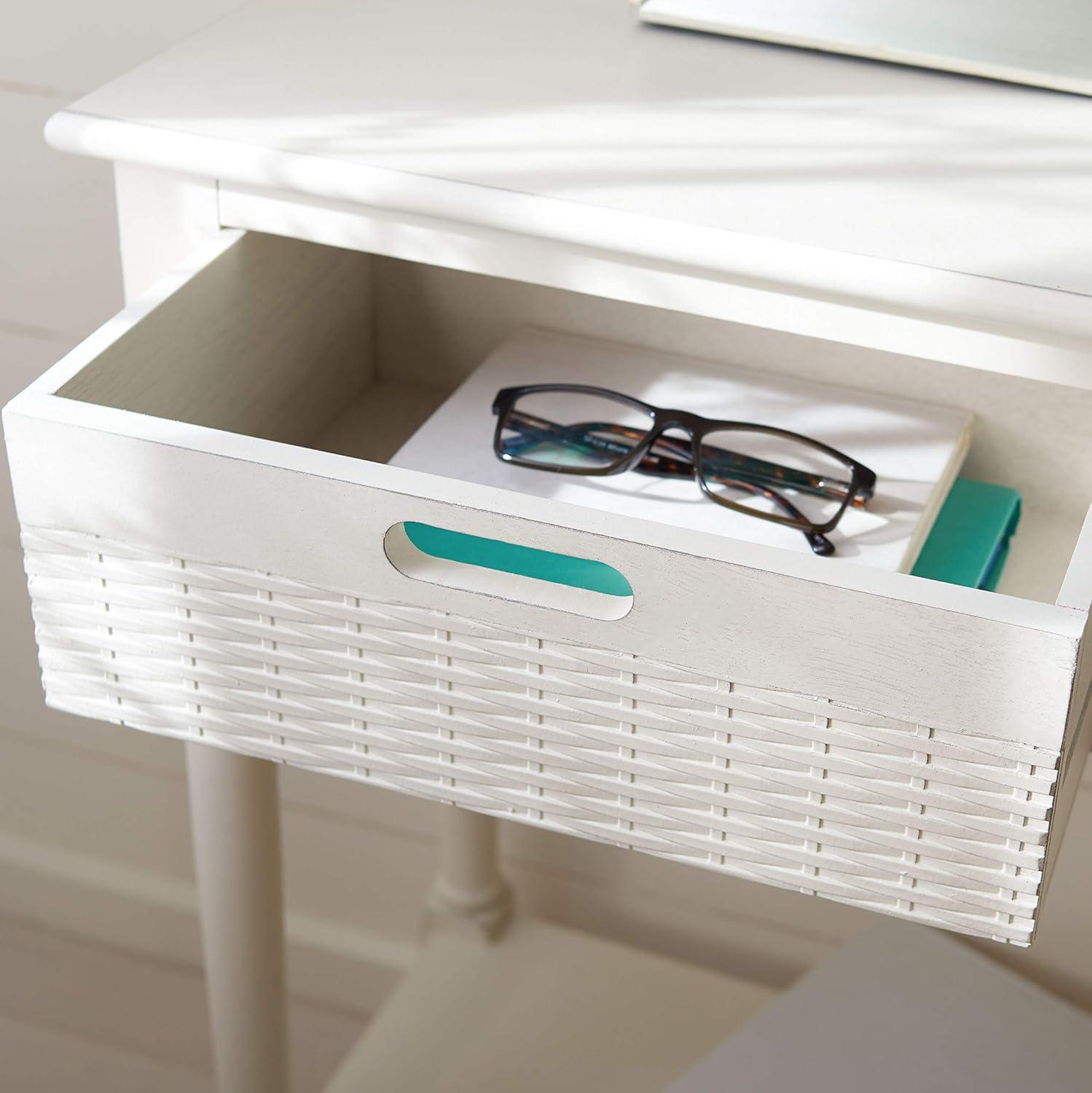 image:imageSafavieh Home Collection Landers Distressed 3Drawer Console Table CNS5711A Distrssed WhiteDistressed White