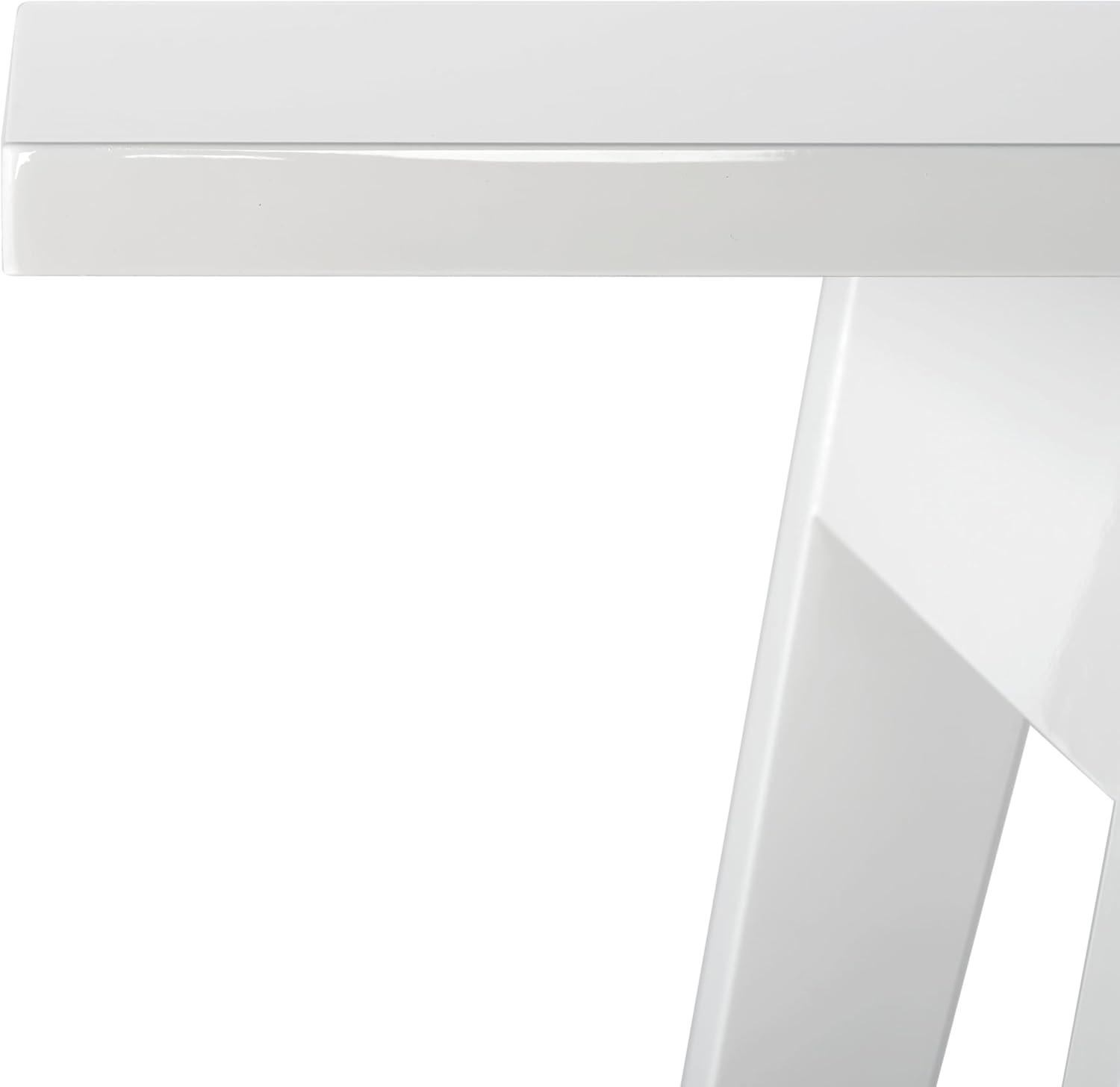 image:imageSafavieh Home Collection Manny MidCentury White Lacquer Console TableWhite
