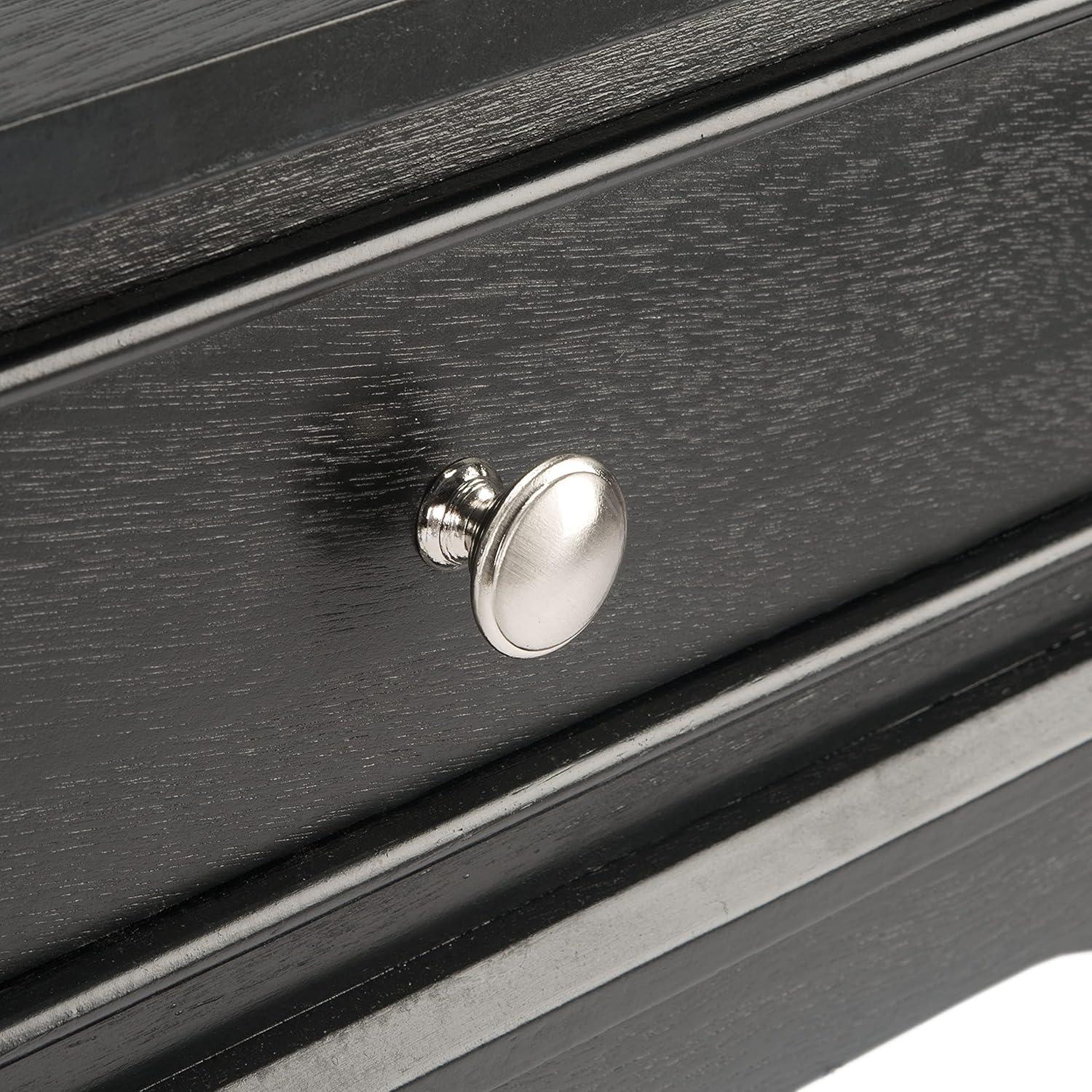 image:imageSafavieh Home Collection Opal Distressed White 2Drawer Console TableBlack