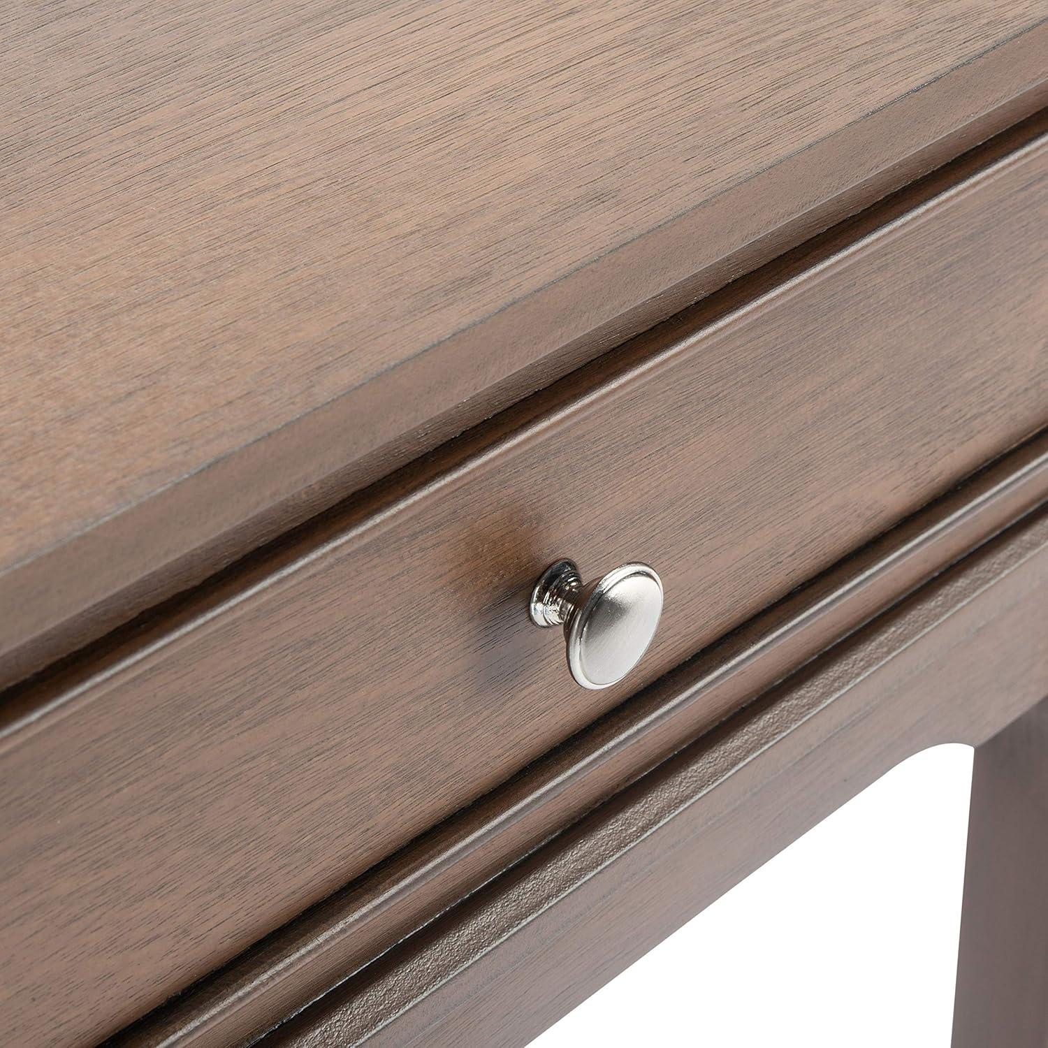 image:imageSafavieh Home Collection Opal Distressed White 2Drawer Console TableBrown