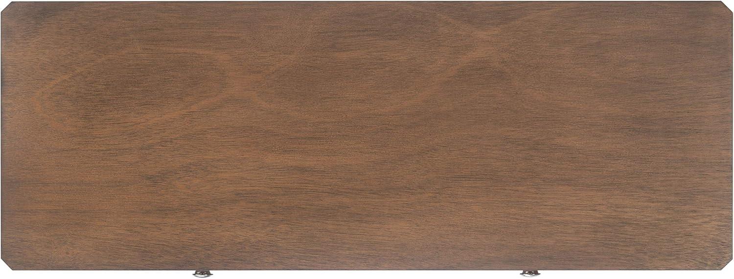 image:imageSafavieh Home Collection Opal Distressed White 2Drawer Console TableBrown