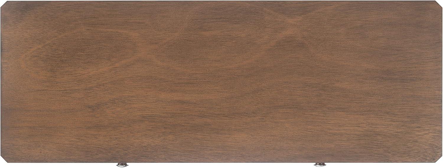 image:imageSafavieh Home Collection Opal Distressed White 2Drawer Console TableBrown