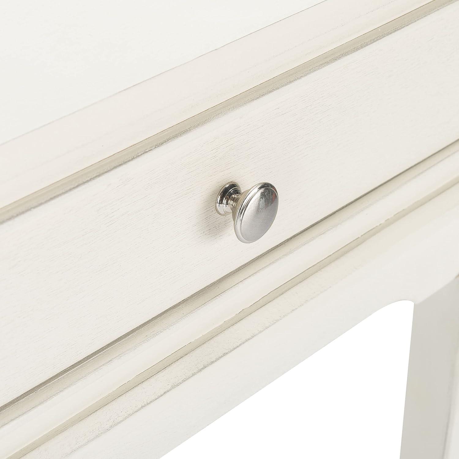 image:imageSafavieh Home Collection Opal Distressed White 2Drawer Console TableDistressed White