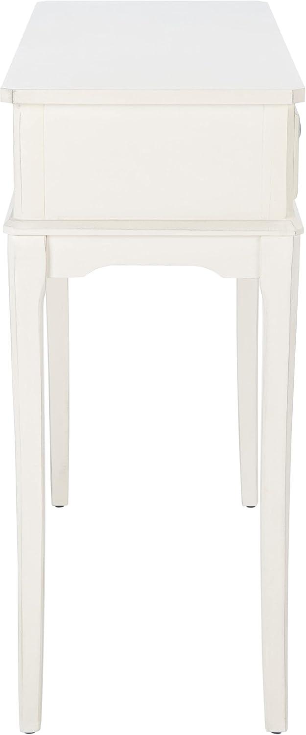 image:imageSafavieh Home Collection Opal Distressed White 2Drawer Console TableDistressed White