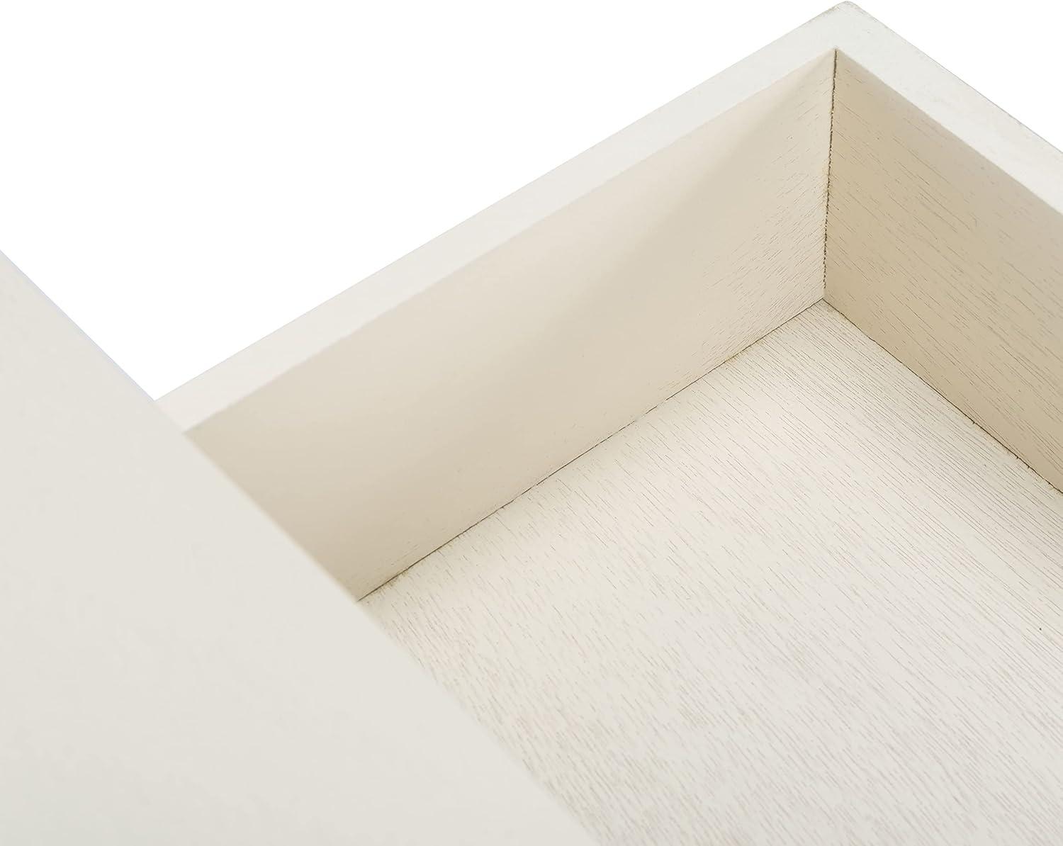 image:imageSafavieh Home Collection Opal Distressed White 2Drawer Console TableDistressed White