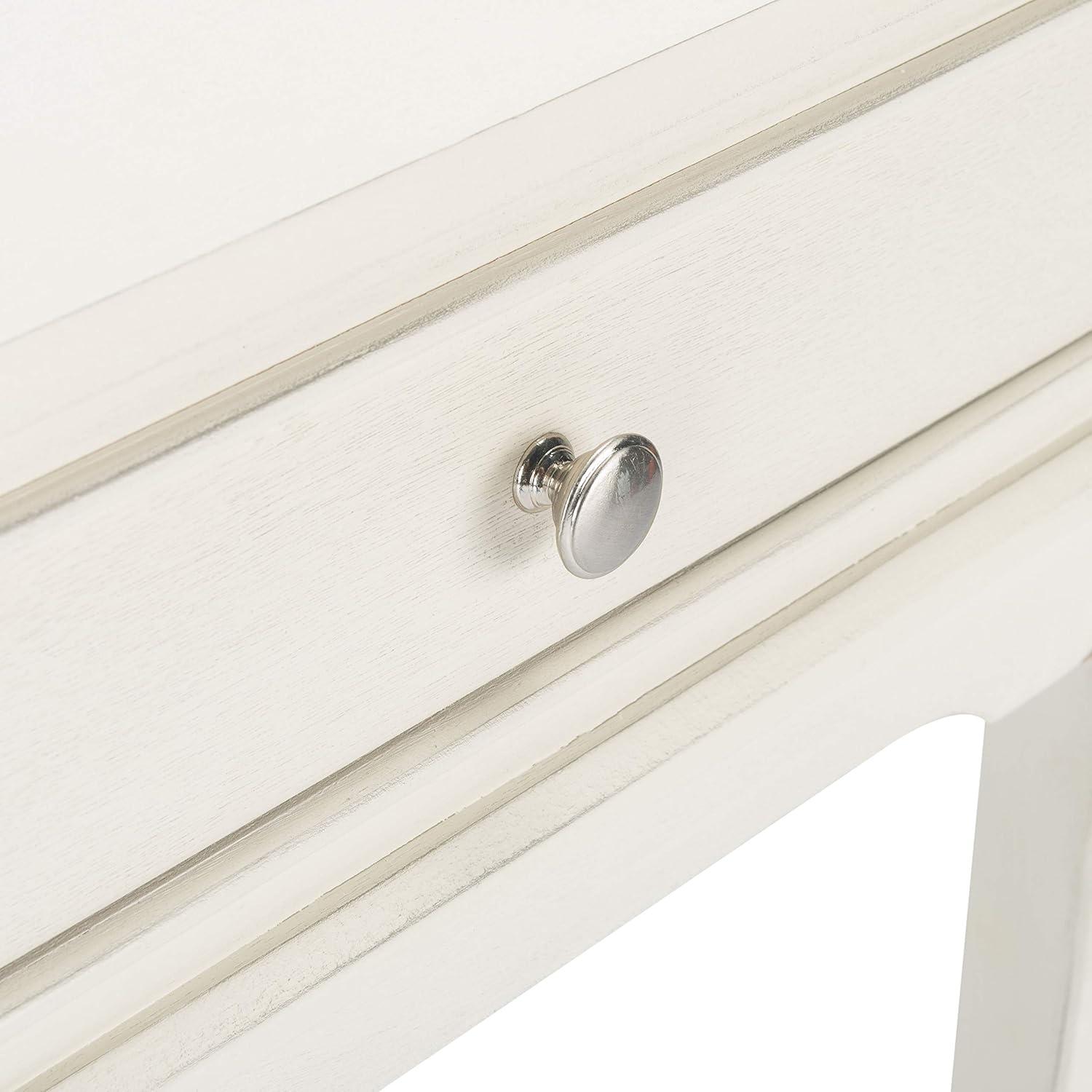 image:imageSafavieh Home Collection Opal Distressed White 2Drawer Console TableDistressed White