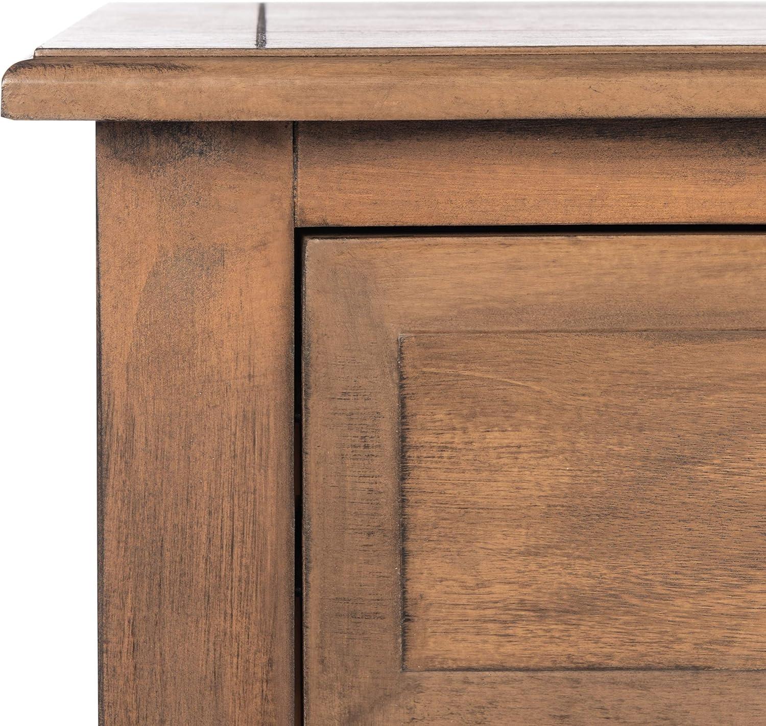 image:imageSafavieh Home Collection Primrose Brown 2Drawer Console TableBrown