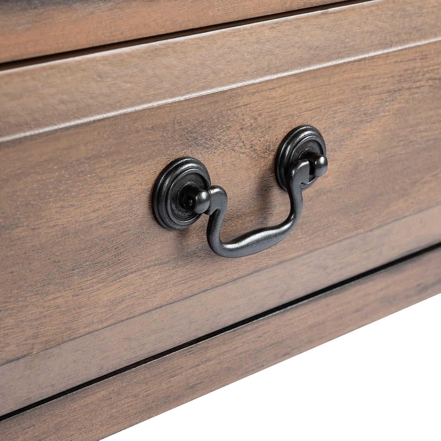 image:imageSafavieh Home Collection Primrose Brown 2Drawer Console TableBrown