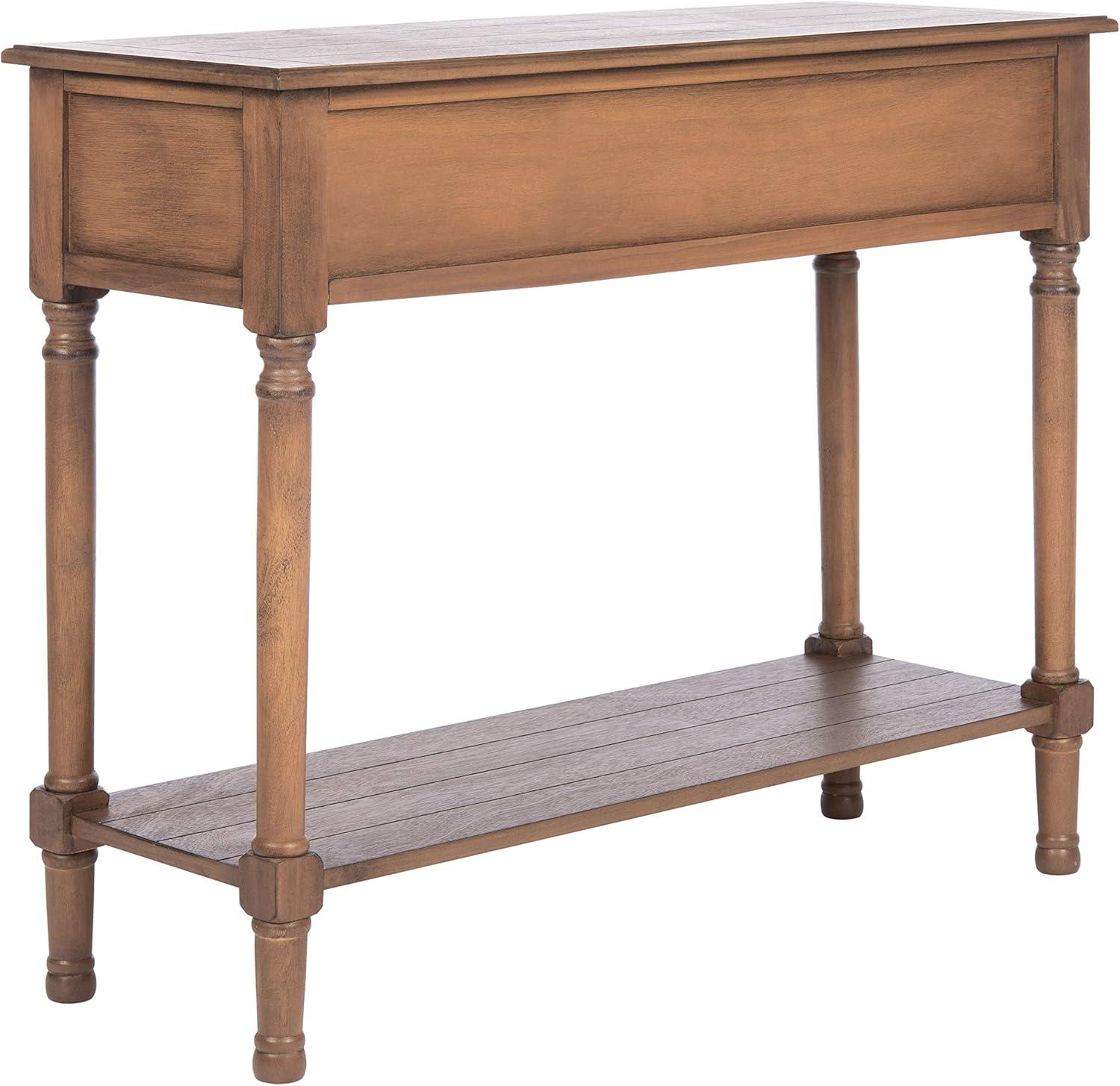image:imageSafavieh Home Collection Primrose Brown 2Drawer Console TableBrown