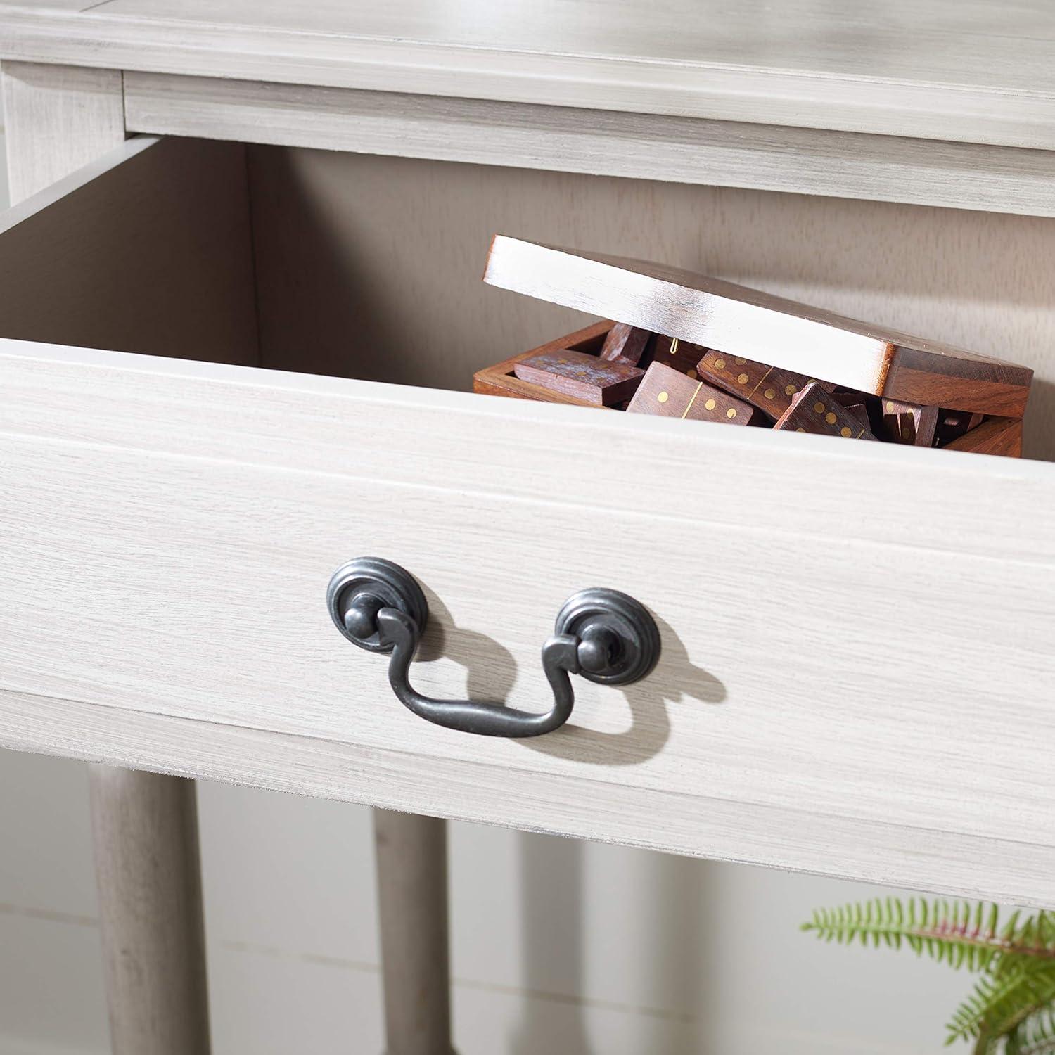 image:imageSafavieh Home Collection Primrose Brown 2Drawer Console TableGreige