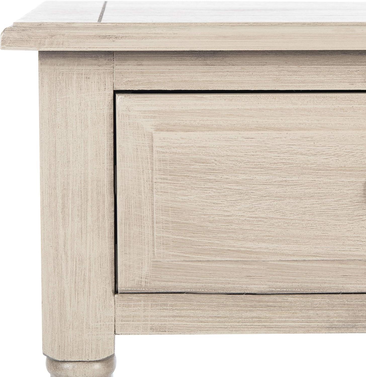 image:imageSafavieh Home Collection Primrose Brown 2Drawer Console TableGreige