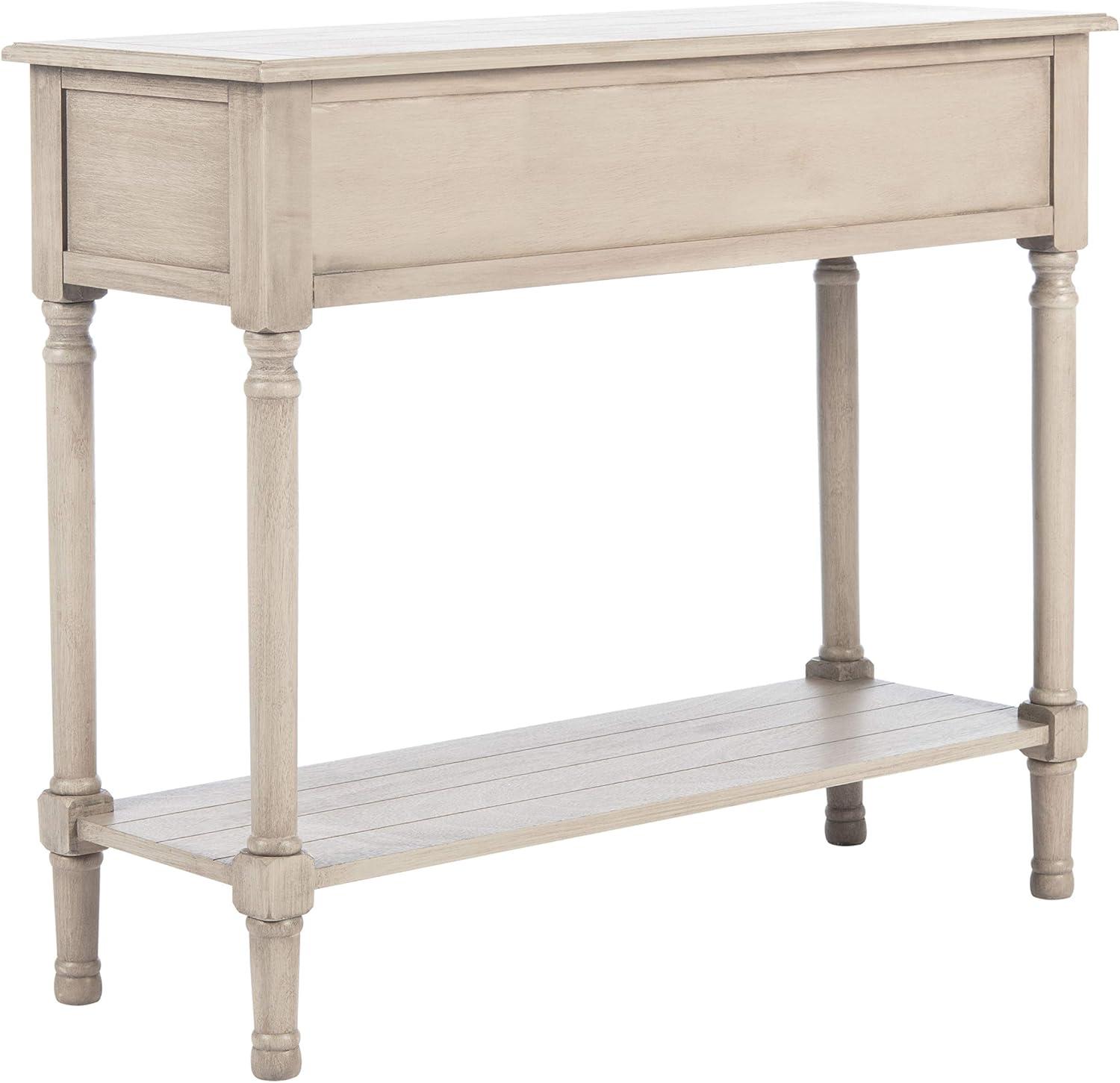 image:imageSafavieh Home Collection Primrose Brown 2Drawer Console TableGreige