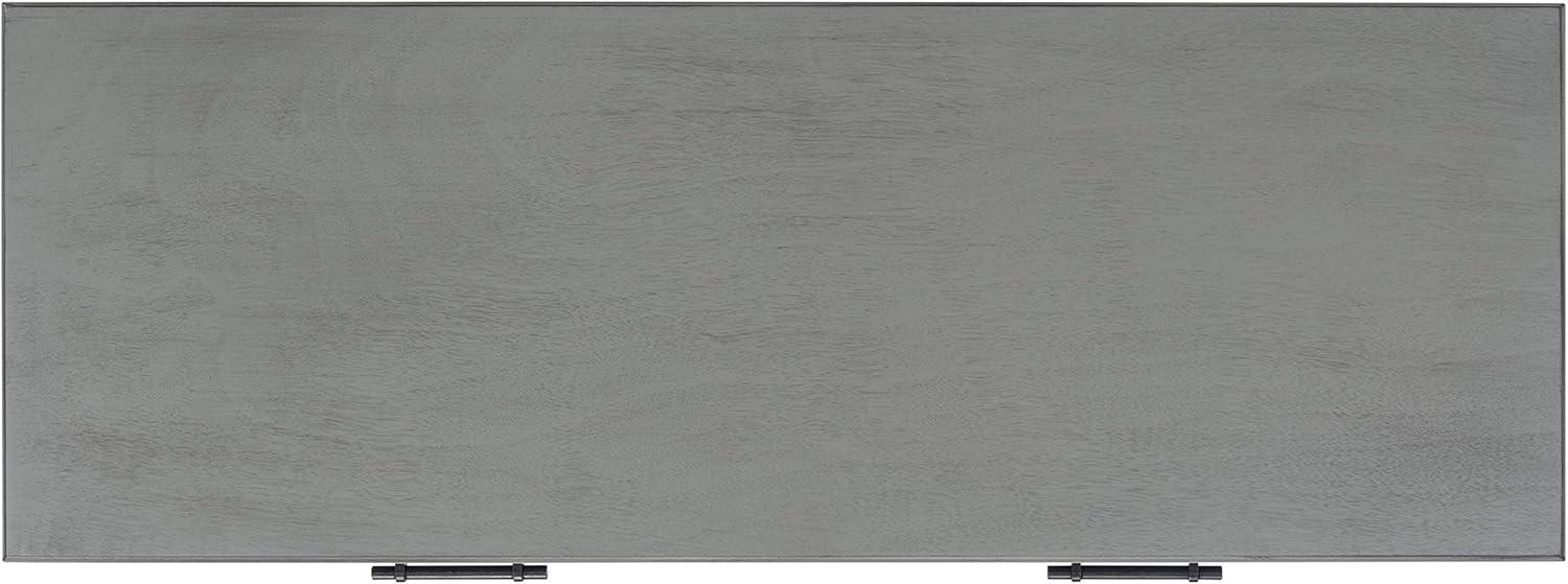 image:imageSafavieh Home Collection Ryder Distressed Grey 2Drawer Bottom Shelf Console TableDistressed Grey