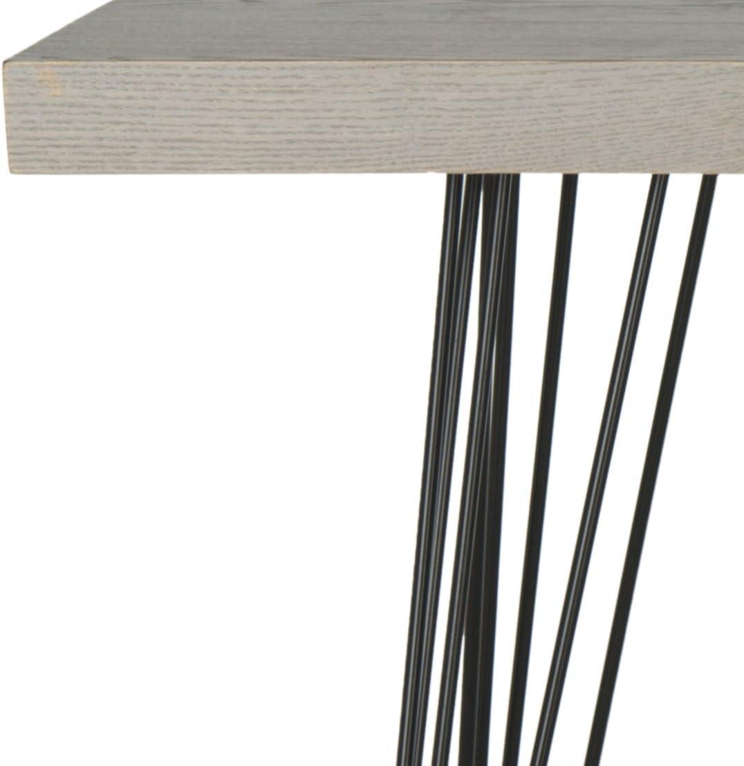 image:imageSafavieh Home Collection Wolcott MidCentury Modern Taupe and Black Console TableGrey Black