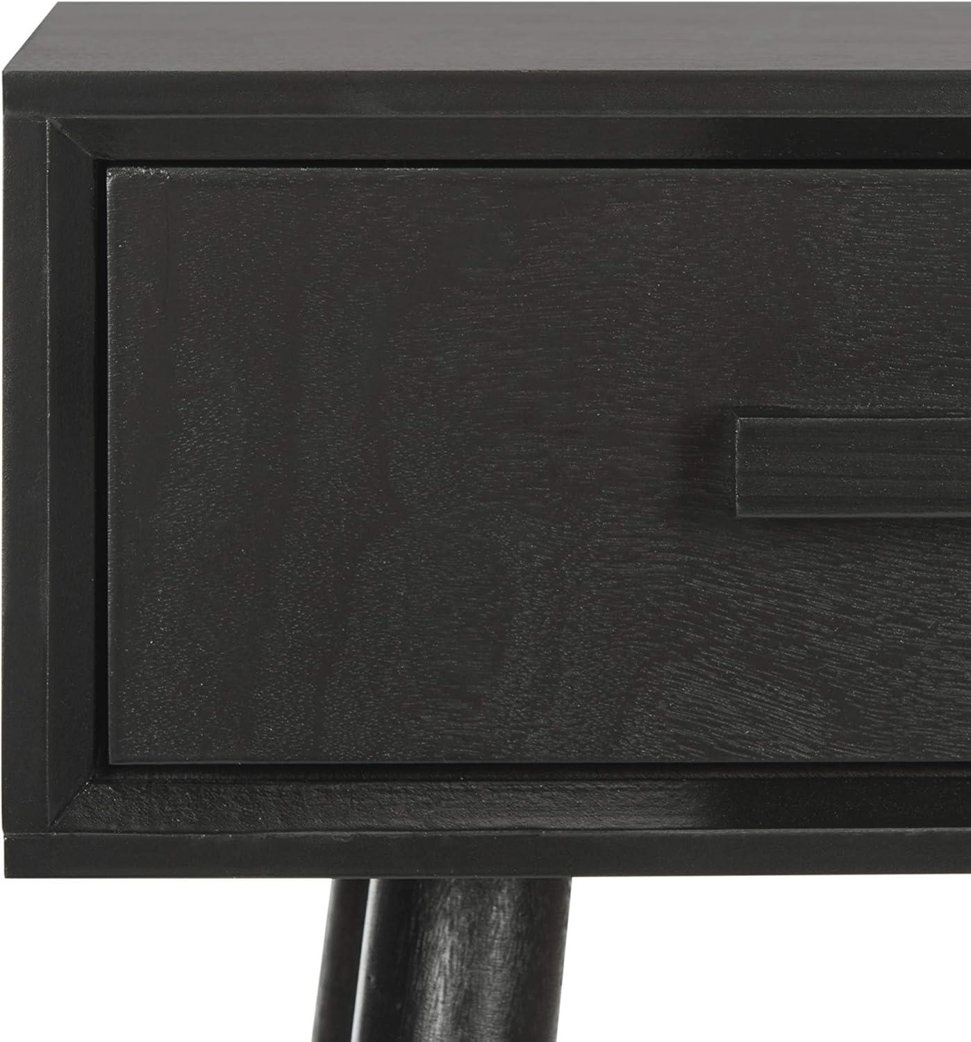 image:imageSafavieh Home Dean MidCentury Modern Slate Grey 2drawer ConsoleBlack