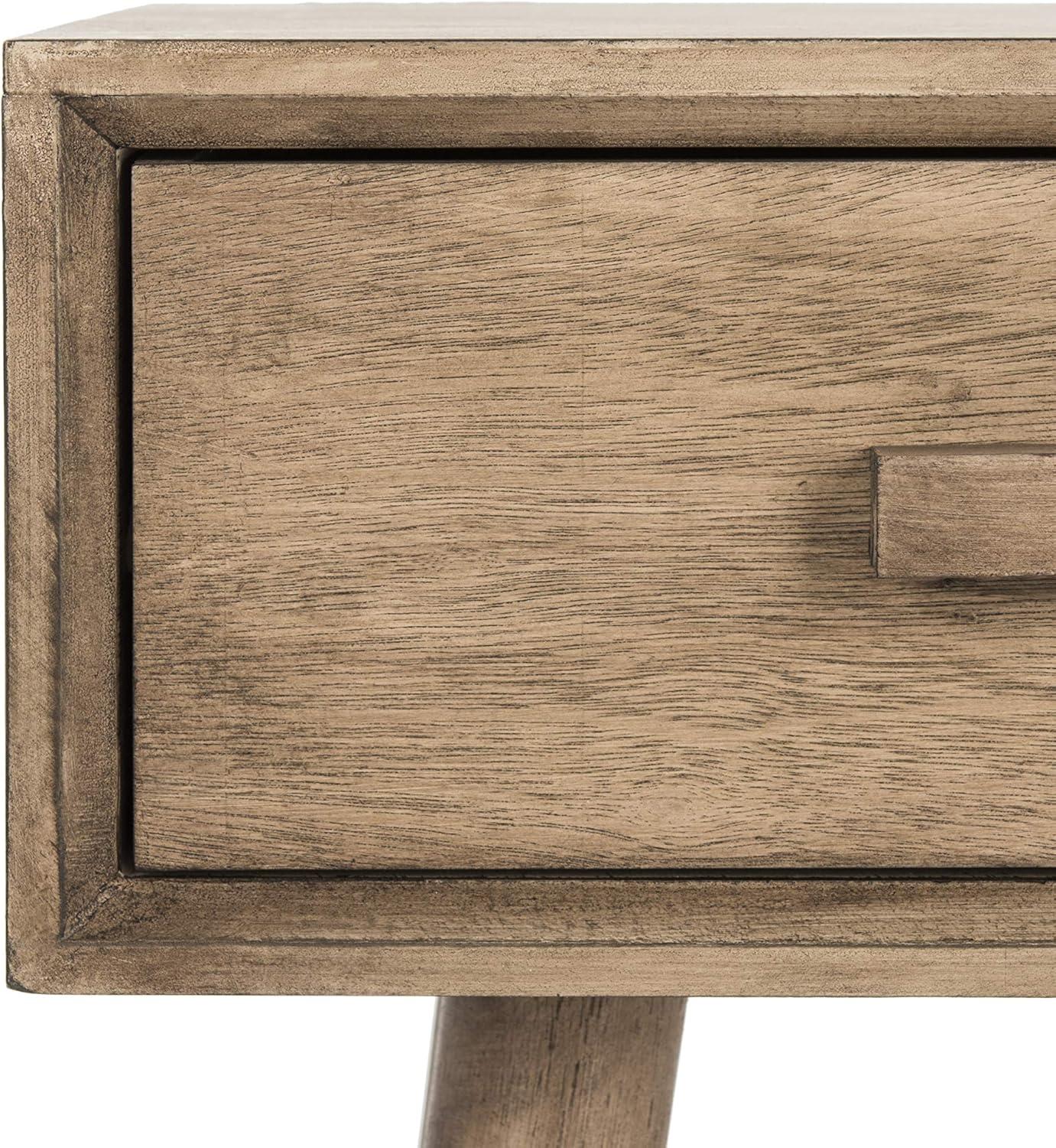 image:imageSafavieh Home Dean MidCentury Modern Slate Grey 2drawer ConsoleChocolate