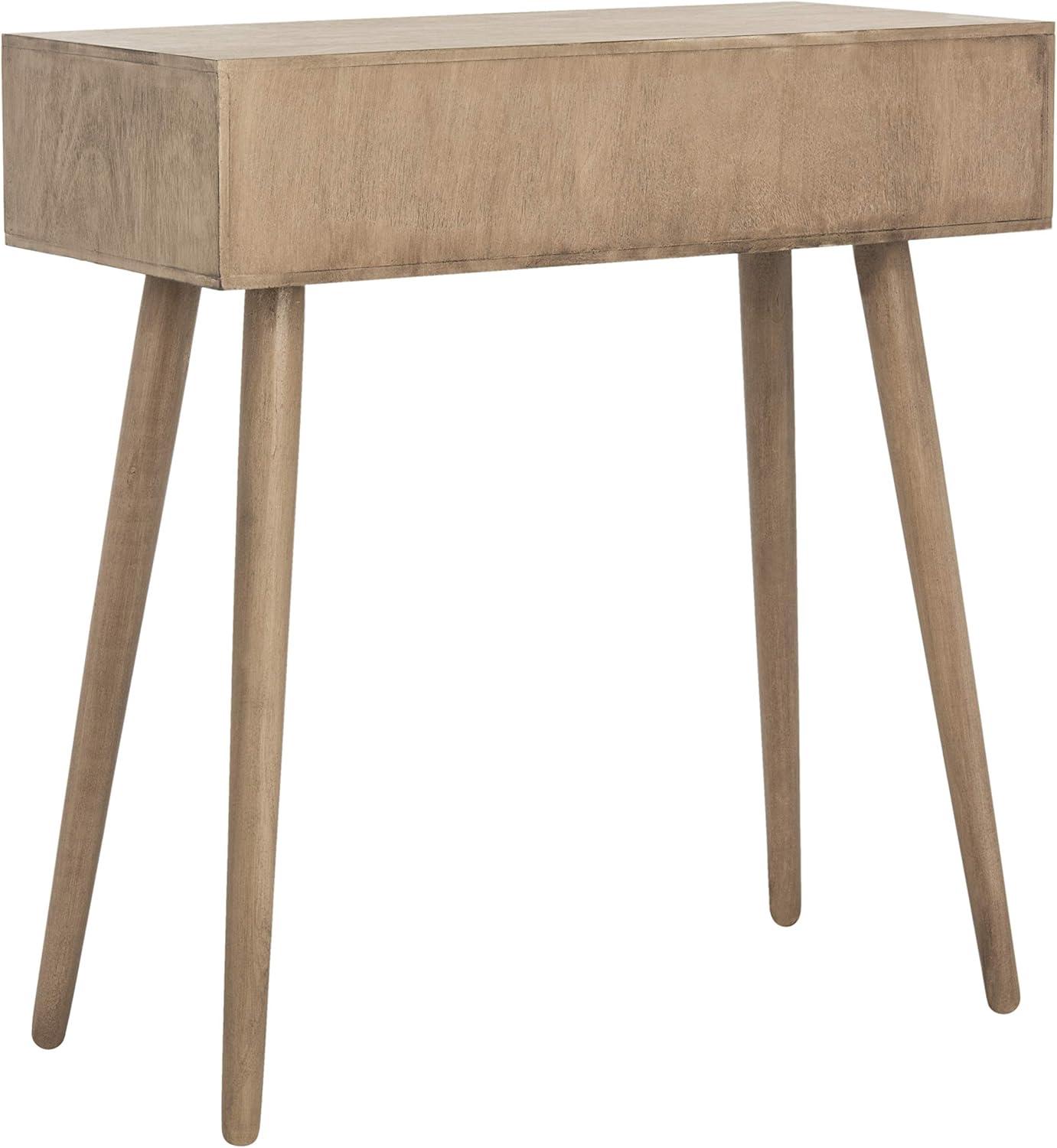 image:imageSafavieh Home Dean MidCentury Modern Slate Grey 2drawer ConsoleChocolate