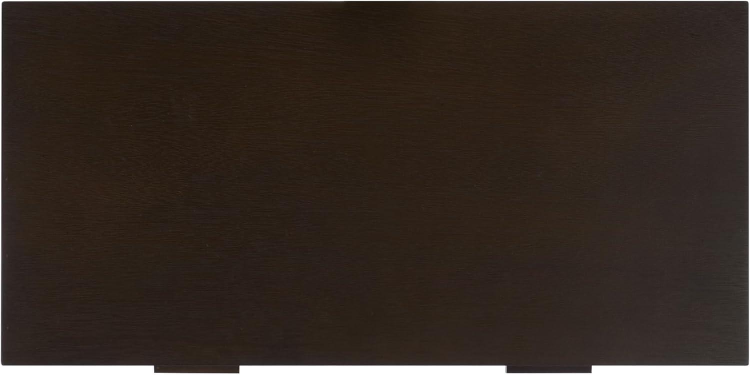 image:imageSafavieh Home Dean MidCentury Modern Slate Grey 2drawer ConsoleDark Chocolate