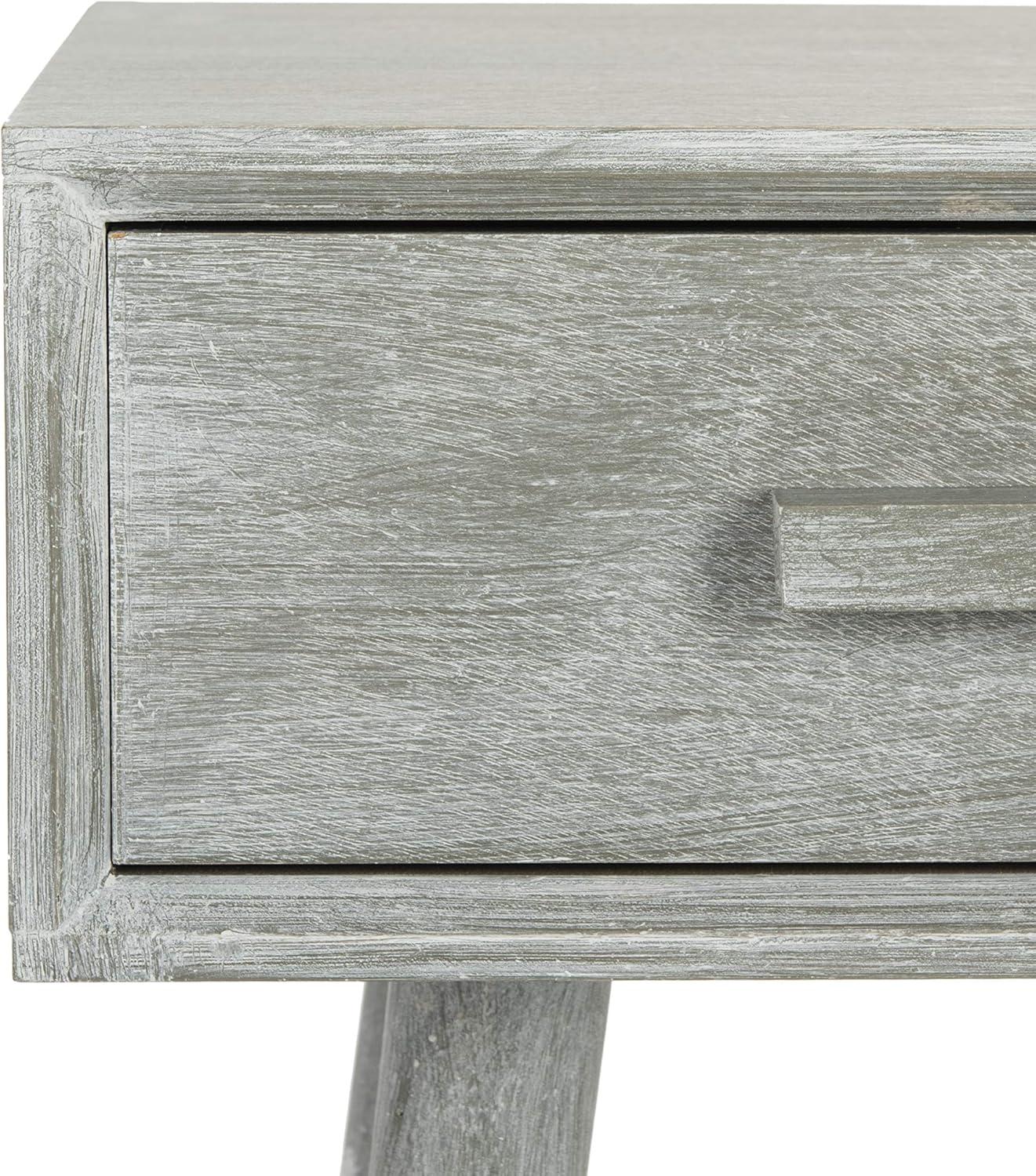 image:imageSafavieh Home Dean MidCentury Modern Slate Grey 2drawer ConsoleSlate Grey
