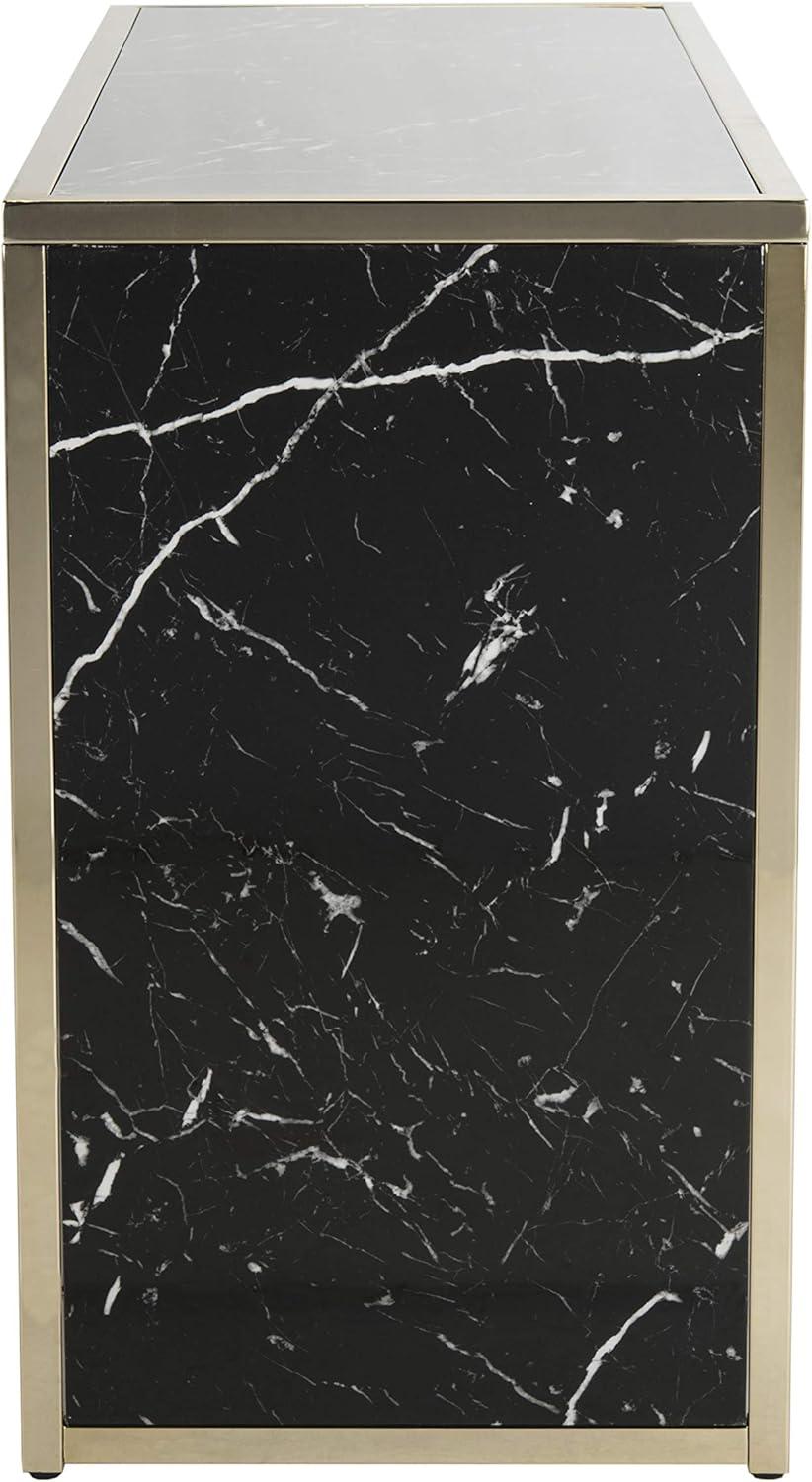 image:imageSafavieh Home Kylie Glam Black Marble and Brass Console Table