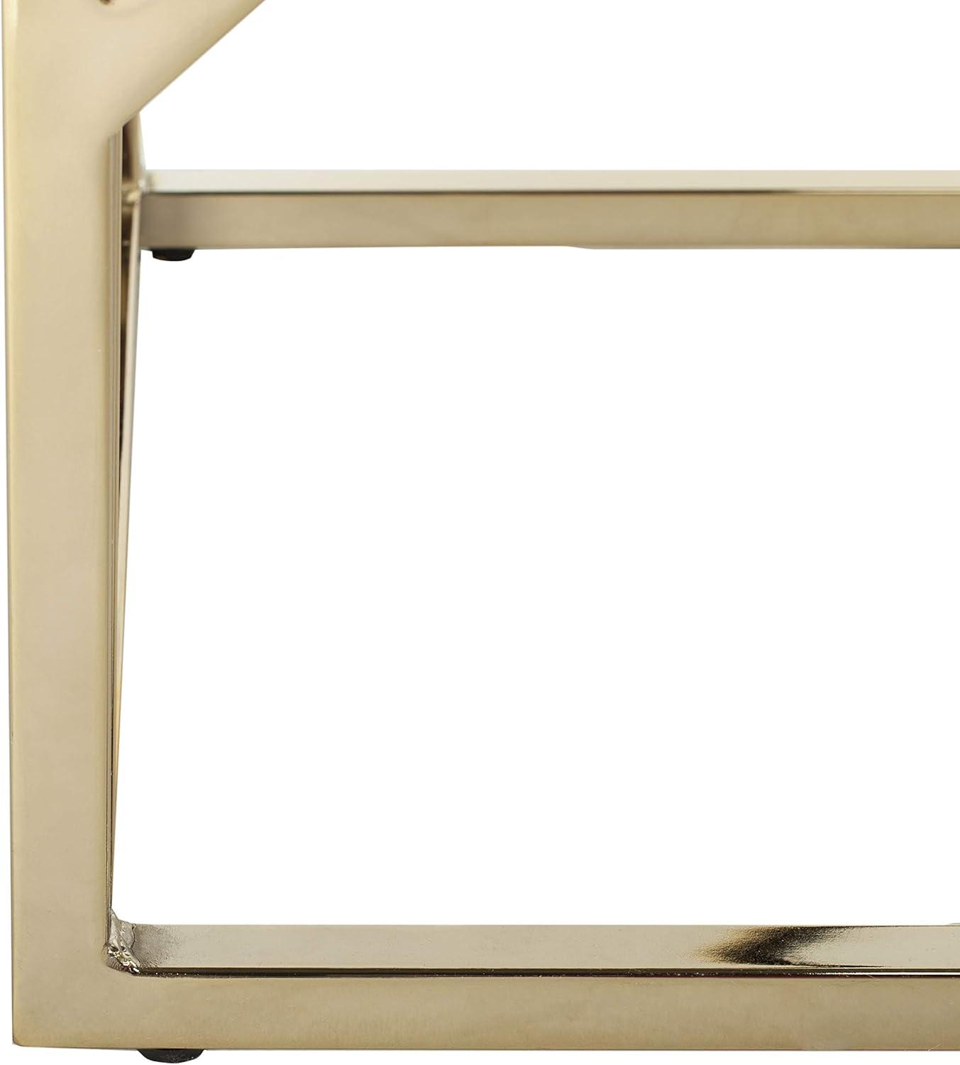 image:imageSafavieh Home Namiko Glam Tempered Glass and Brass Console Table