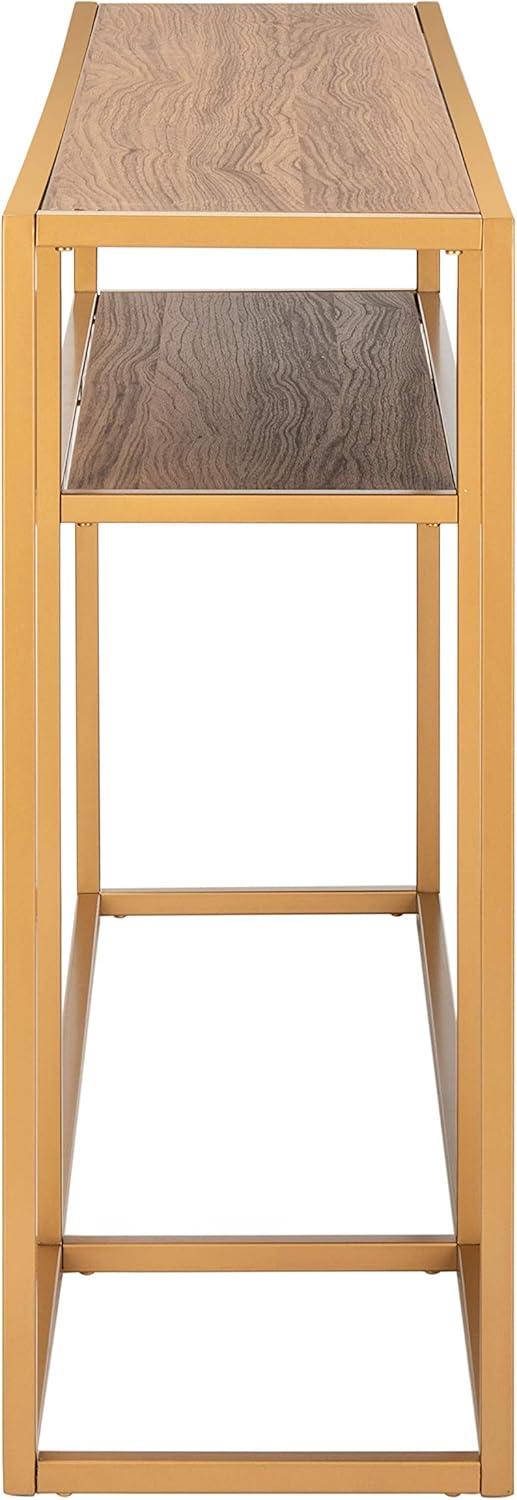 image:imageSafavieh Home Octavia Modern Walnut and Gold Console TableWalnut Gold