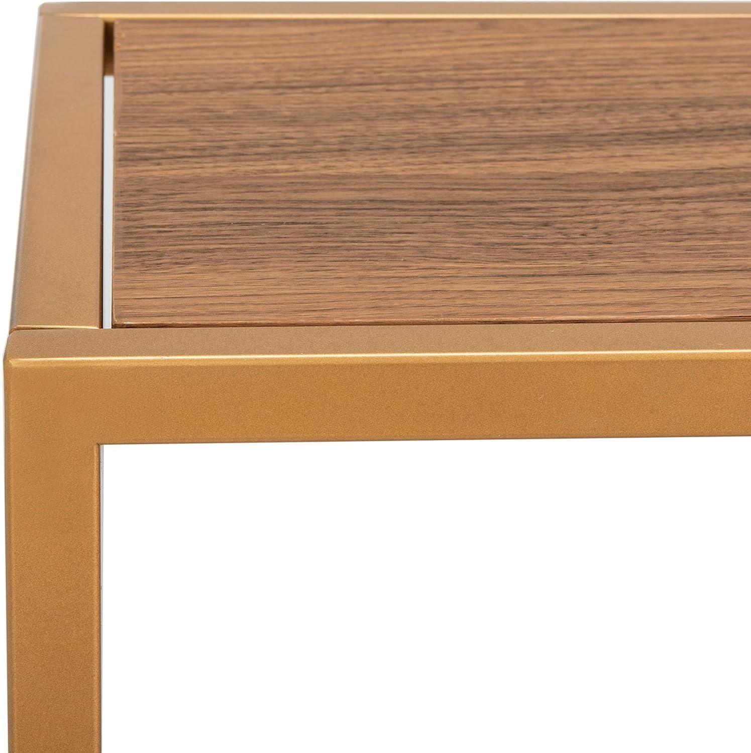 image:imageSafavieh Home Octavia Modern Walnut and Gold Console TableWalnut Gold