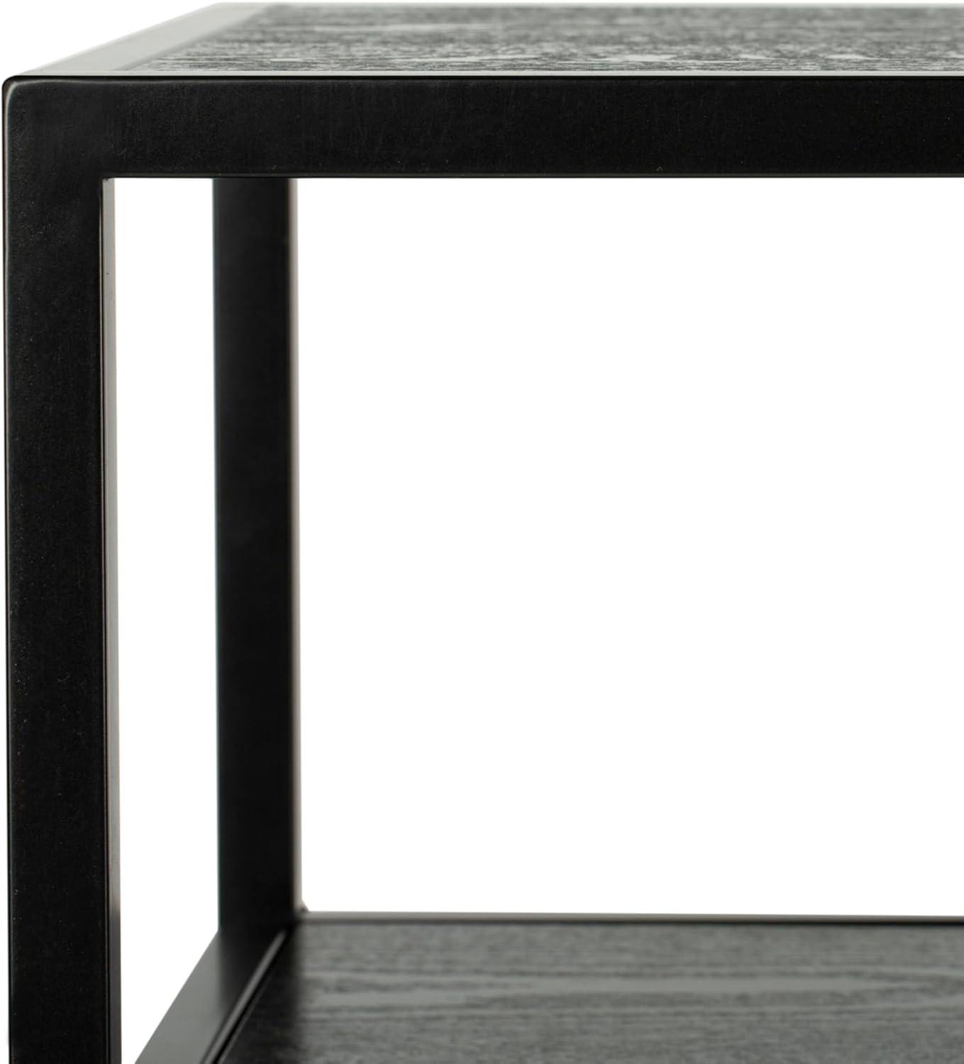 image:imageSafavieh Home Reese MidCentury Modern Walnut and Gold Console TableBlack Black