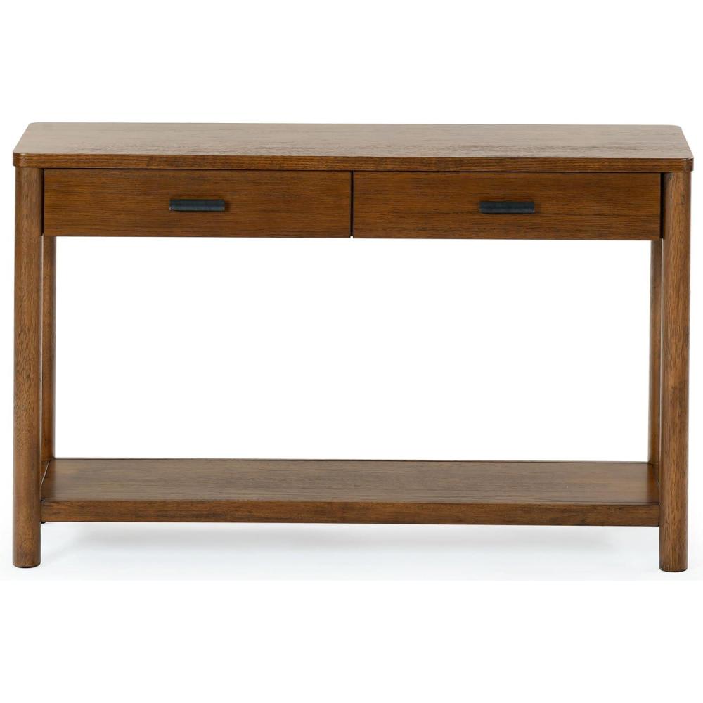 image:imageSAFAVIEH Couture Collection Jaylessa Medium Oak 2Drawer Console TableMedium Oak
