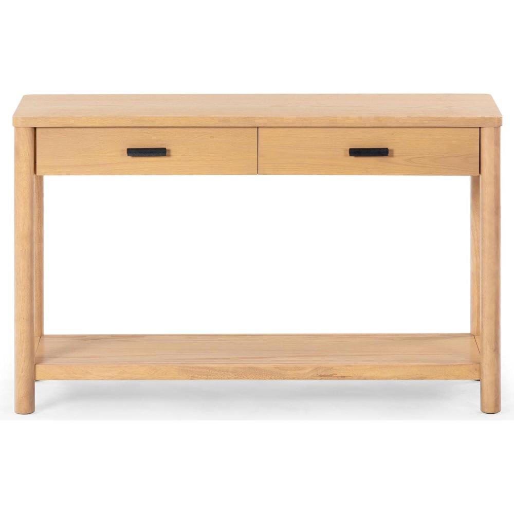image:imageSAFAVIEH Couture Collection Jaylessa Medium Oak 2Drawer Console TableNatural